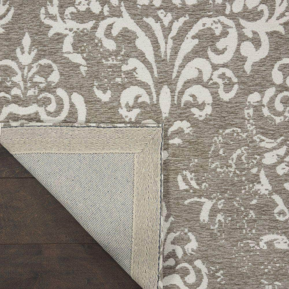 Damask DAS03 Ivory/Grey Rugs #color_ivory/grey