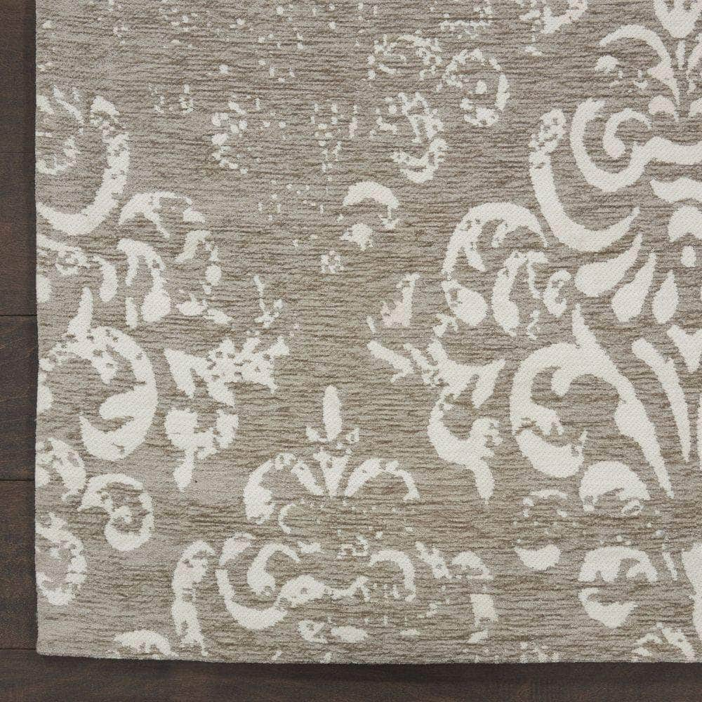 Damask DAS03 Ivory/Grey Rugs #color_ivory/grey