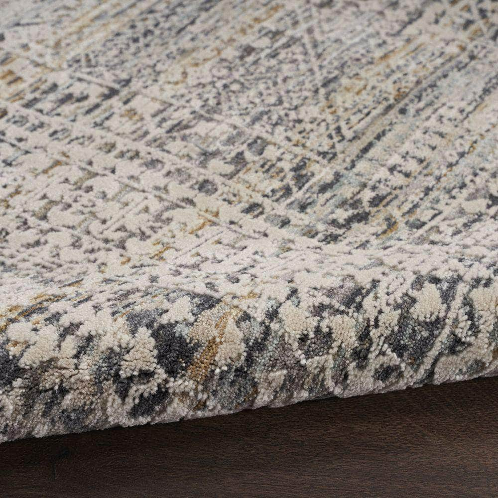 Nyle NYE05 Ivory Slate Rugs #color_ivory slate