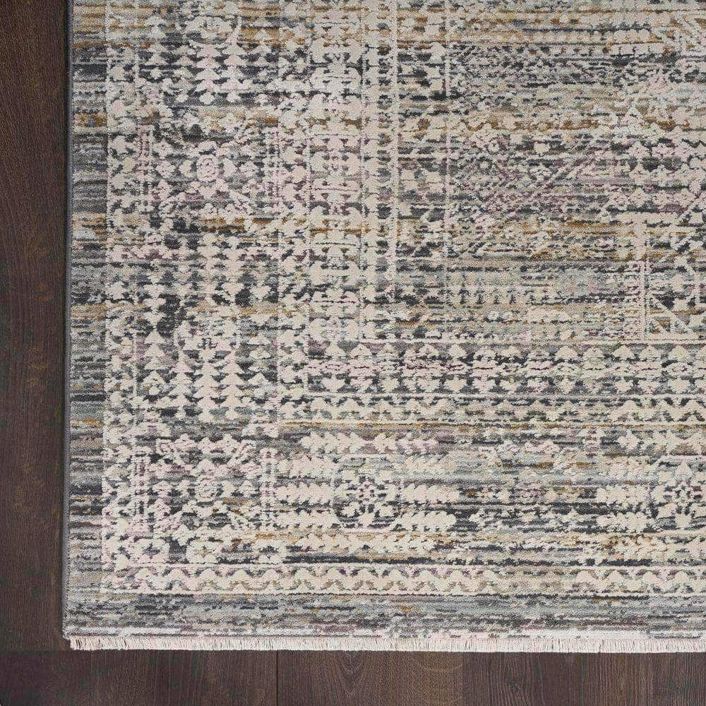 Nyle NYE05 Ivory Slate Rugs #color_ivory slate