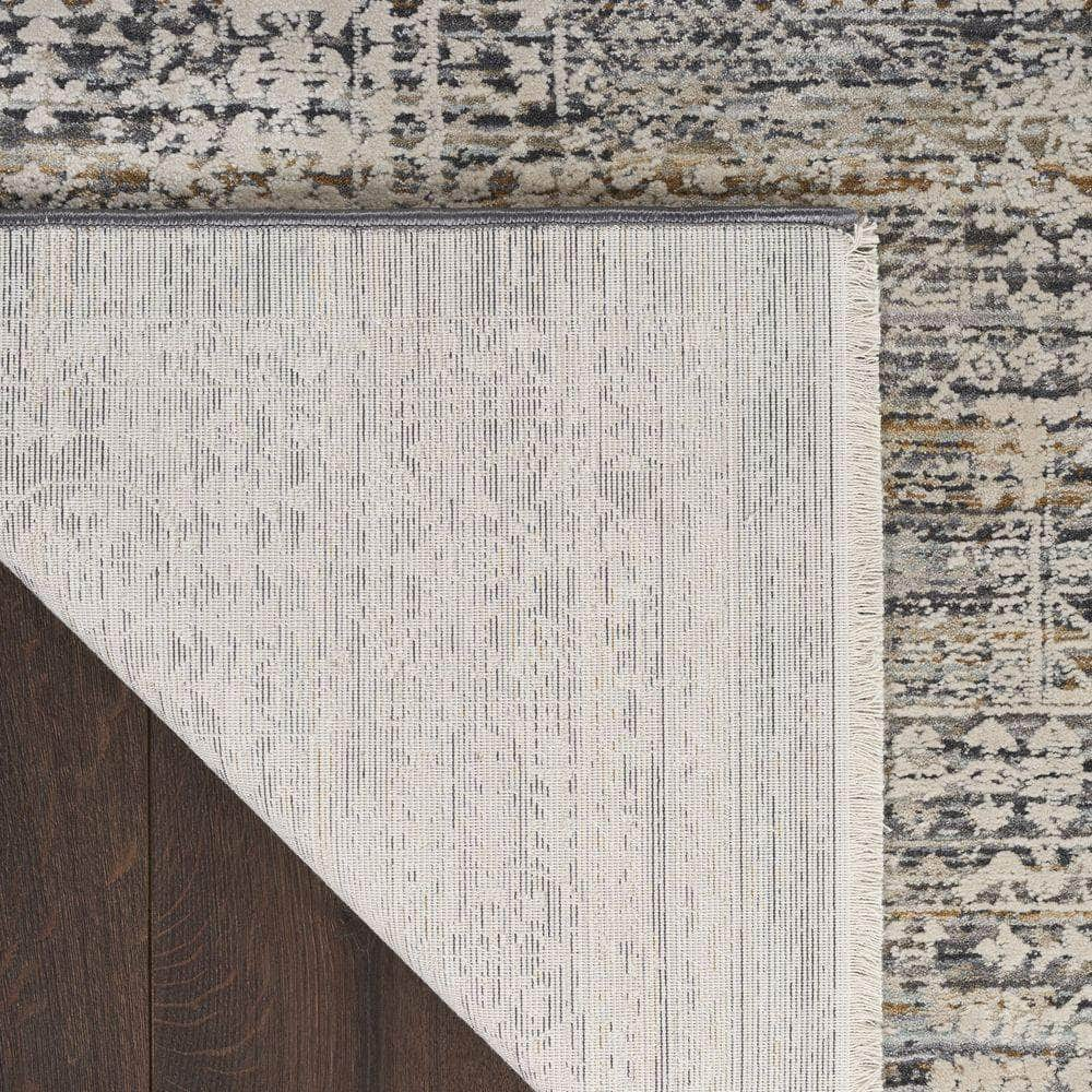 Nyle NYE05 Ivory Slate Rugs #color_ivory slate