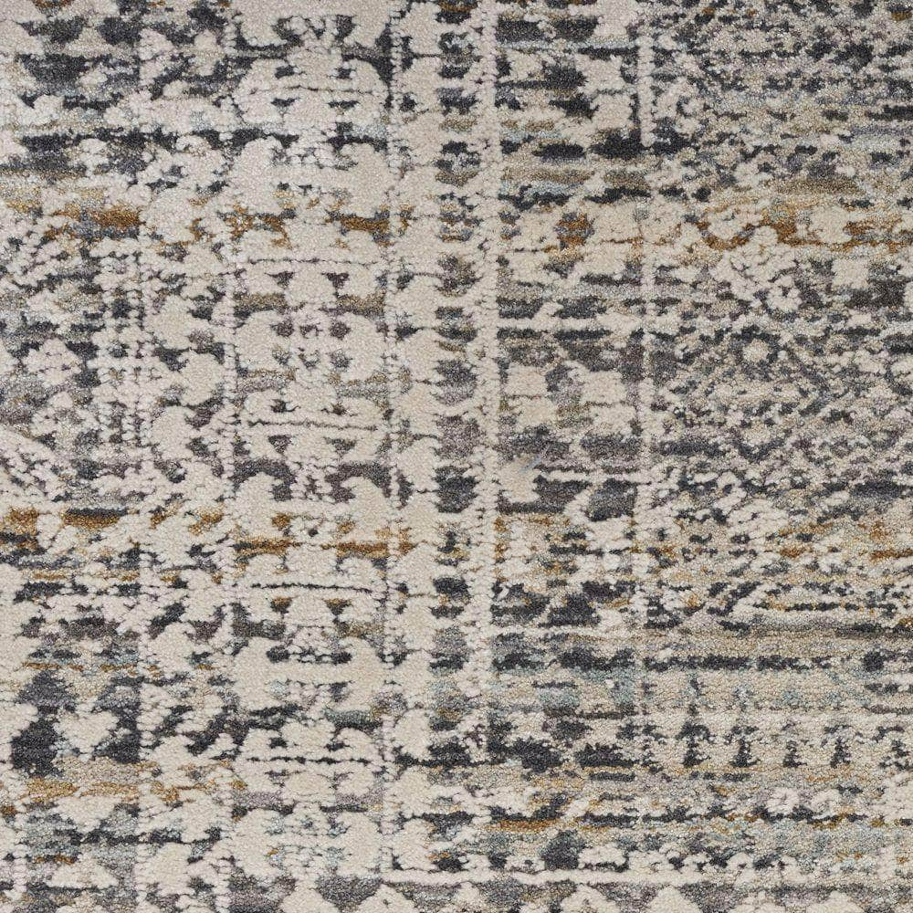 Nyle NYE05 Ivory Slate Rugs #color_ivory slate