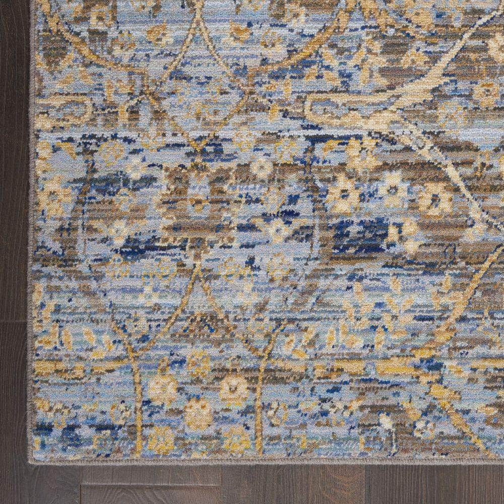 Majestic MST01 Beige/Blue Rugs #color_beige/blue