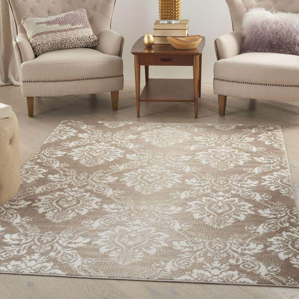 Elation ETN03 Ivory Mocha Rugs #color_ivory mocha