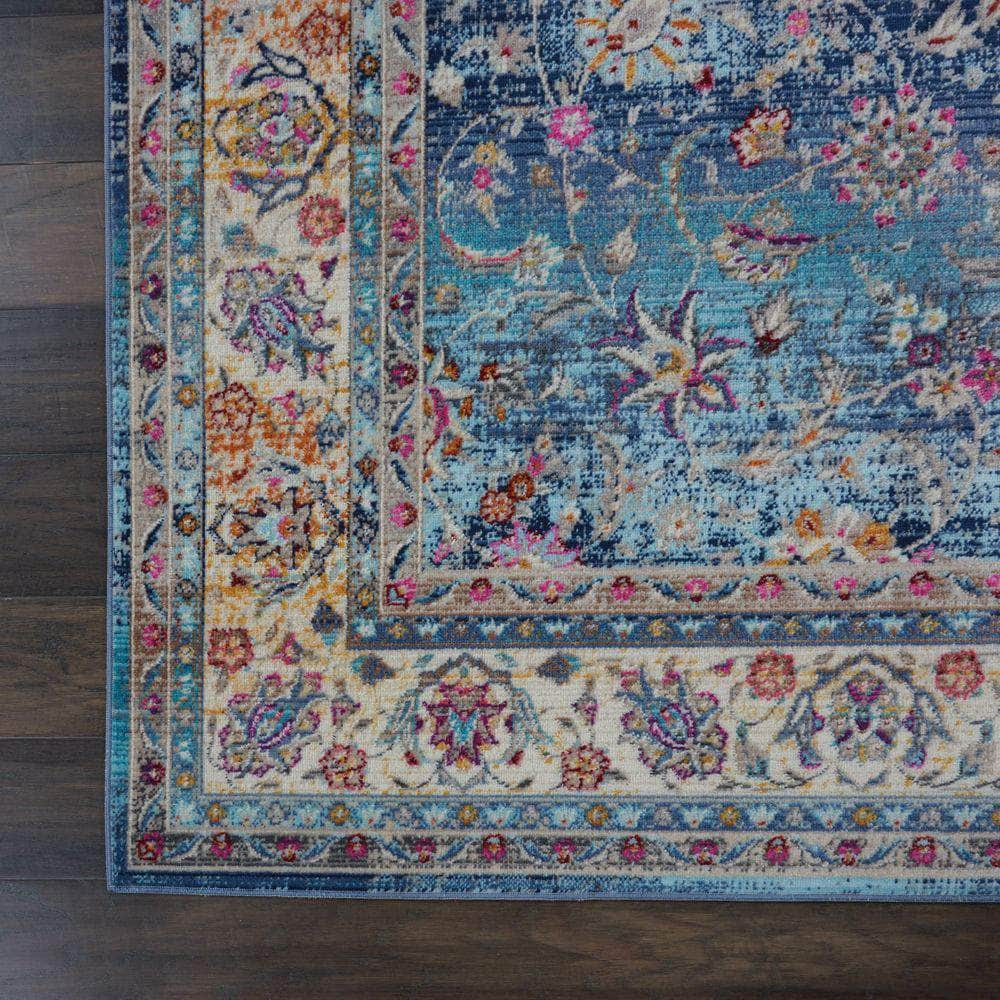 Vintage Kashan VKA01 Blue Rugs #color_blue