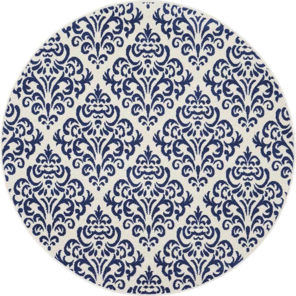 Grafix GRF06 White/Blue Rugs #color_white/blue