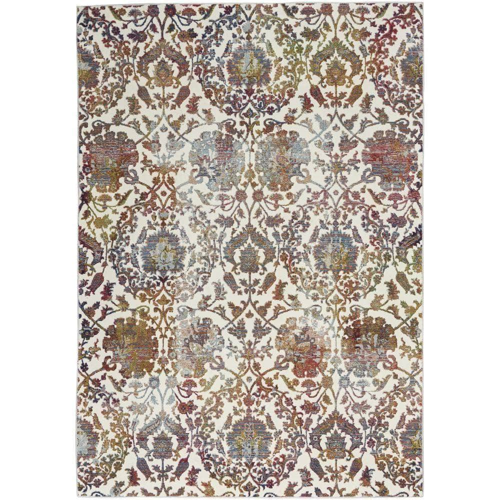 Global Vintage GLB06 White/Multi Rugs #color_white/multi