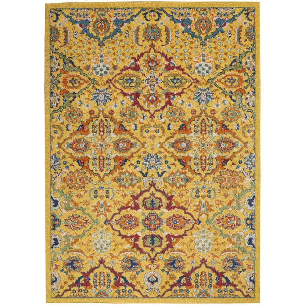 Allur ALR03 Yellow Multicolor Rug #color_yellow multicolor