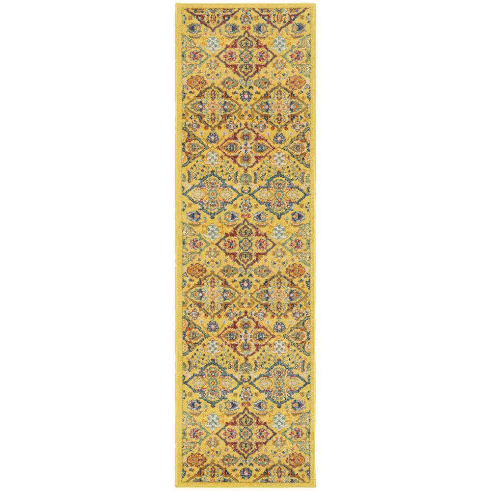 Allur ALR03 Yellow Multicolor Rugs #color_yellow multicolor