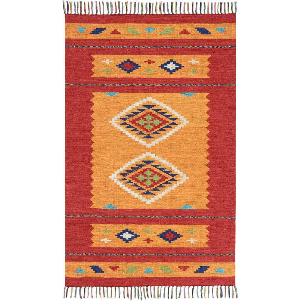 Baja BAJ02 Yellow/Red Rugs #color_yellow/red