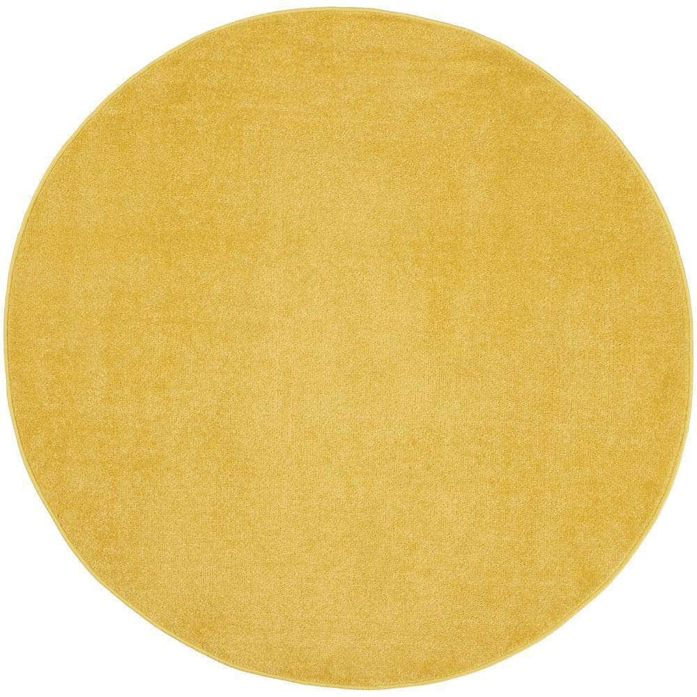 Nourison Essentials NRE01 Yellow Rugs #color_yellow