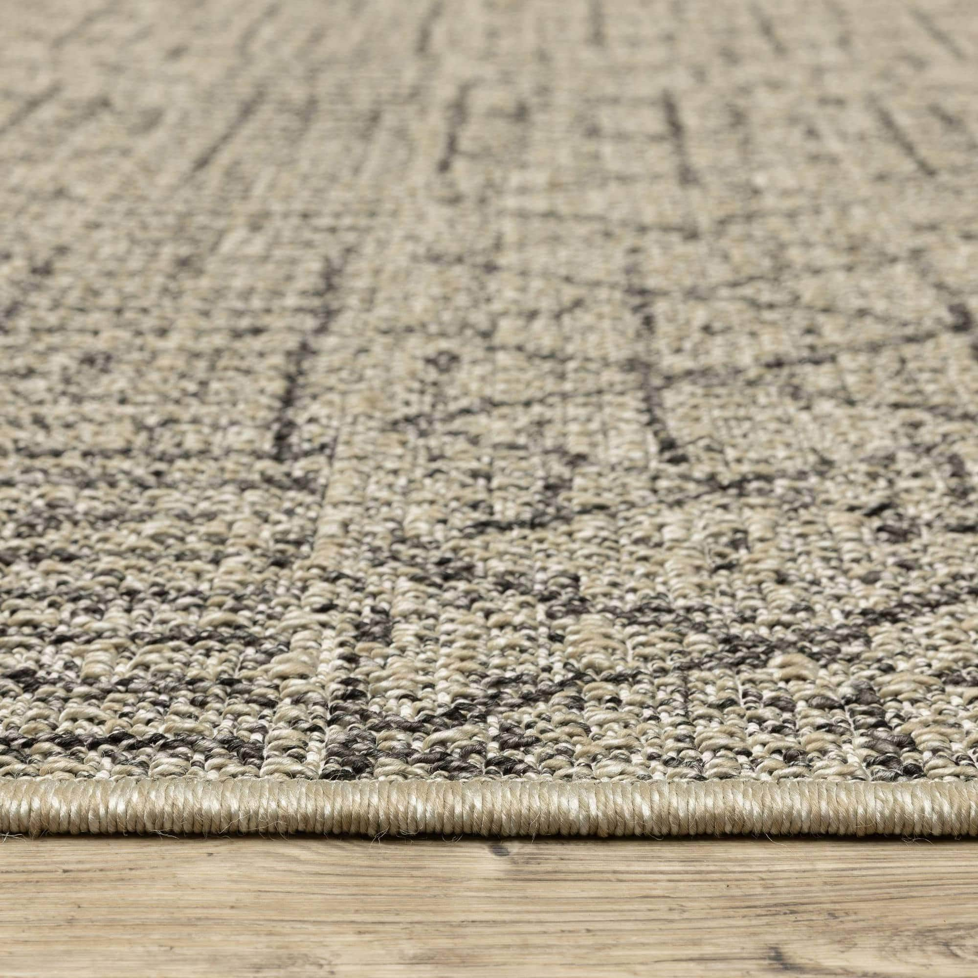 Power-Loomed 5560J Beige Rugs #color_beige