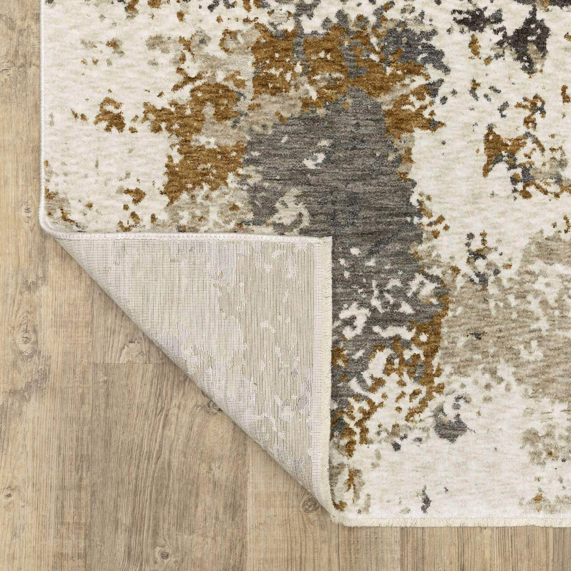 Power-Loomed HAY10 Beige Rugs #color_beige