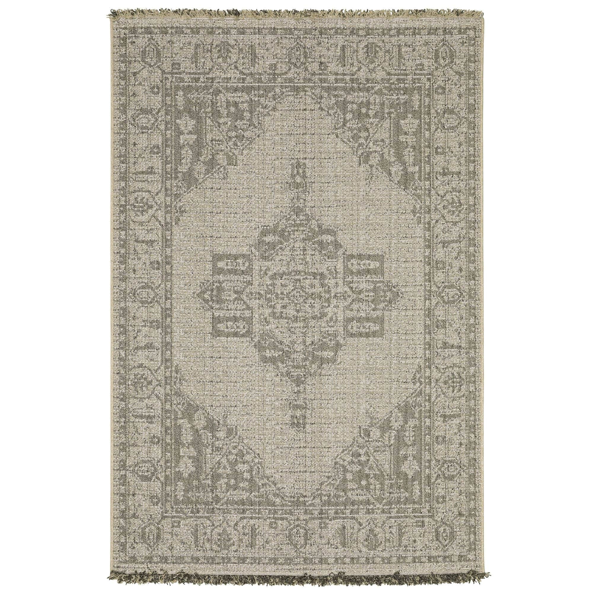 Power-Loomed Gillian 5094X Beige Rugs #color_beige