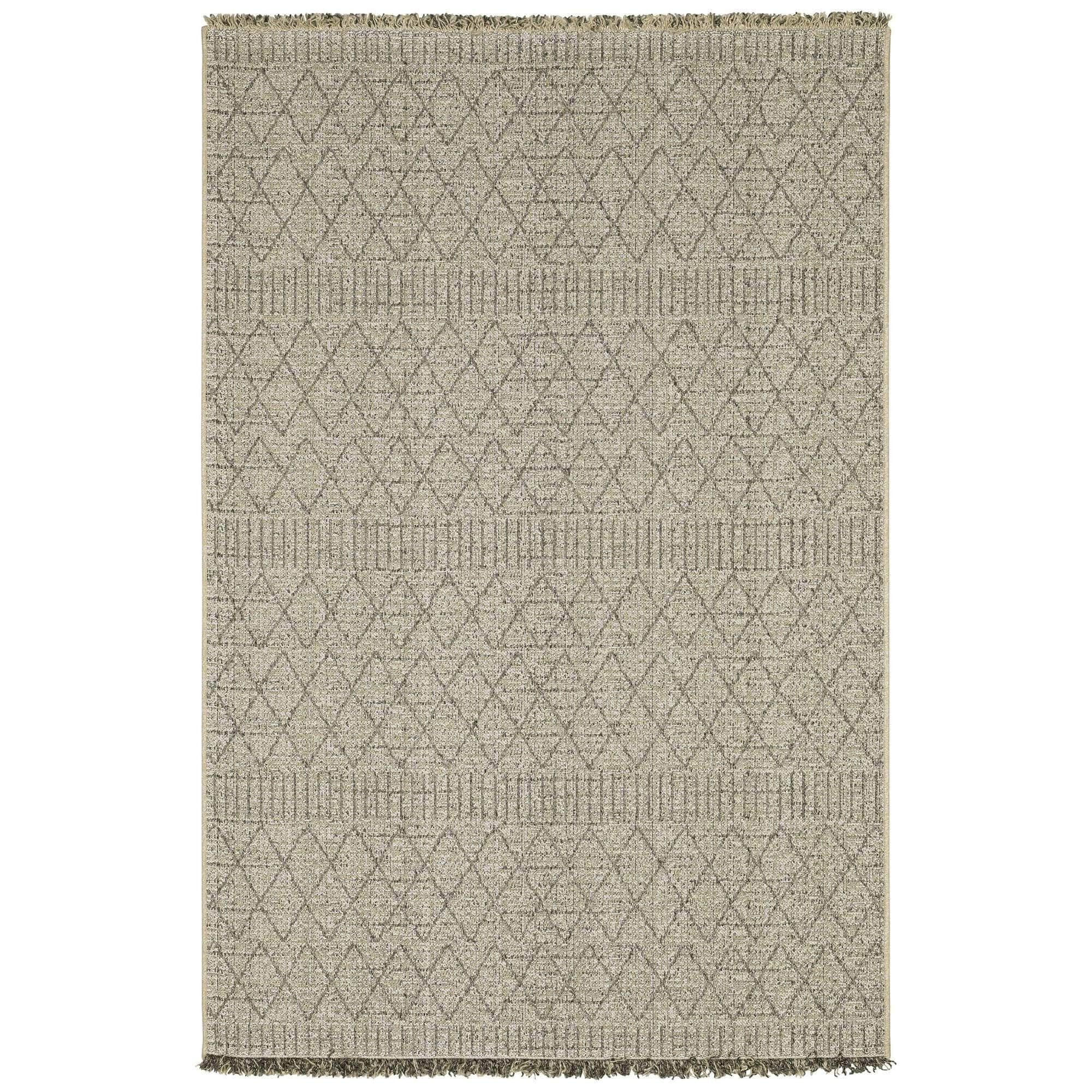 Power-Loomed 5560J Beige Rugs #color_beige