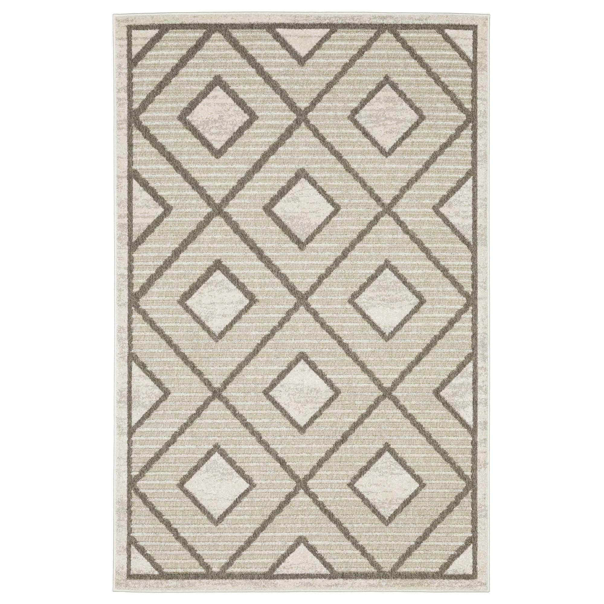 Power-Loomed Tangier TAN05 Beige Rugs #color_beige