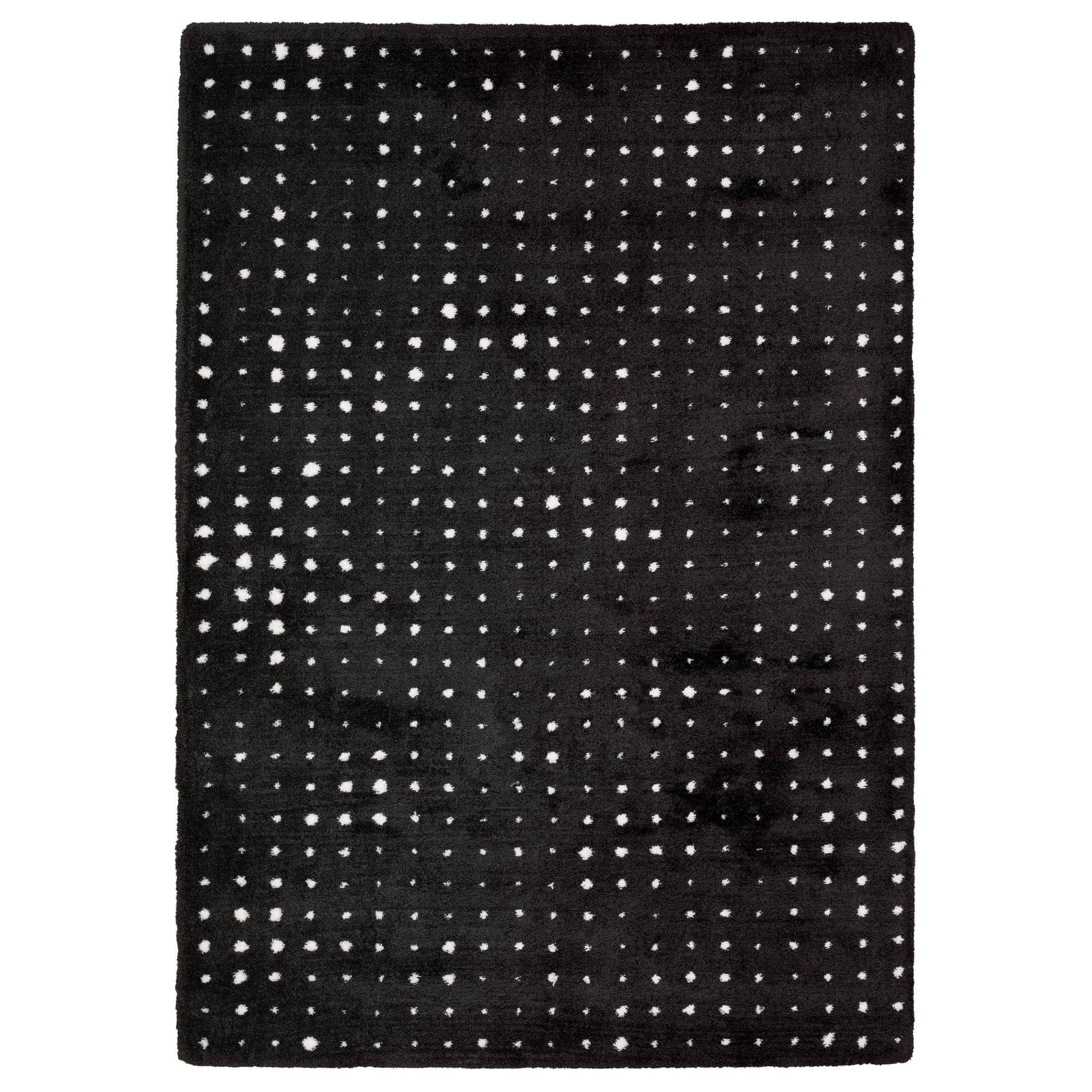 Power-Loomed Galileo GAL04 Black Rugs #color_black