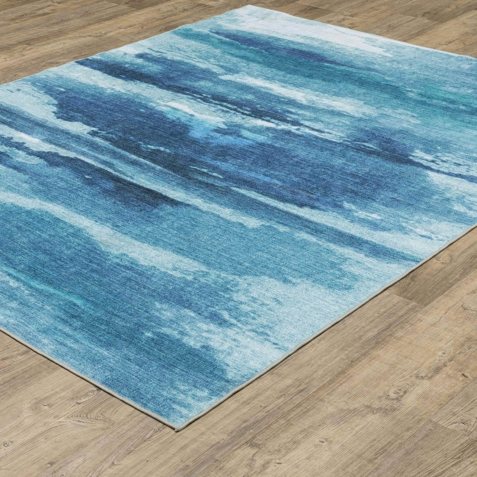 Machine-Print SUM10 Blue Rugs #color_blue