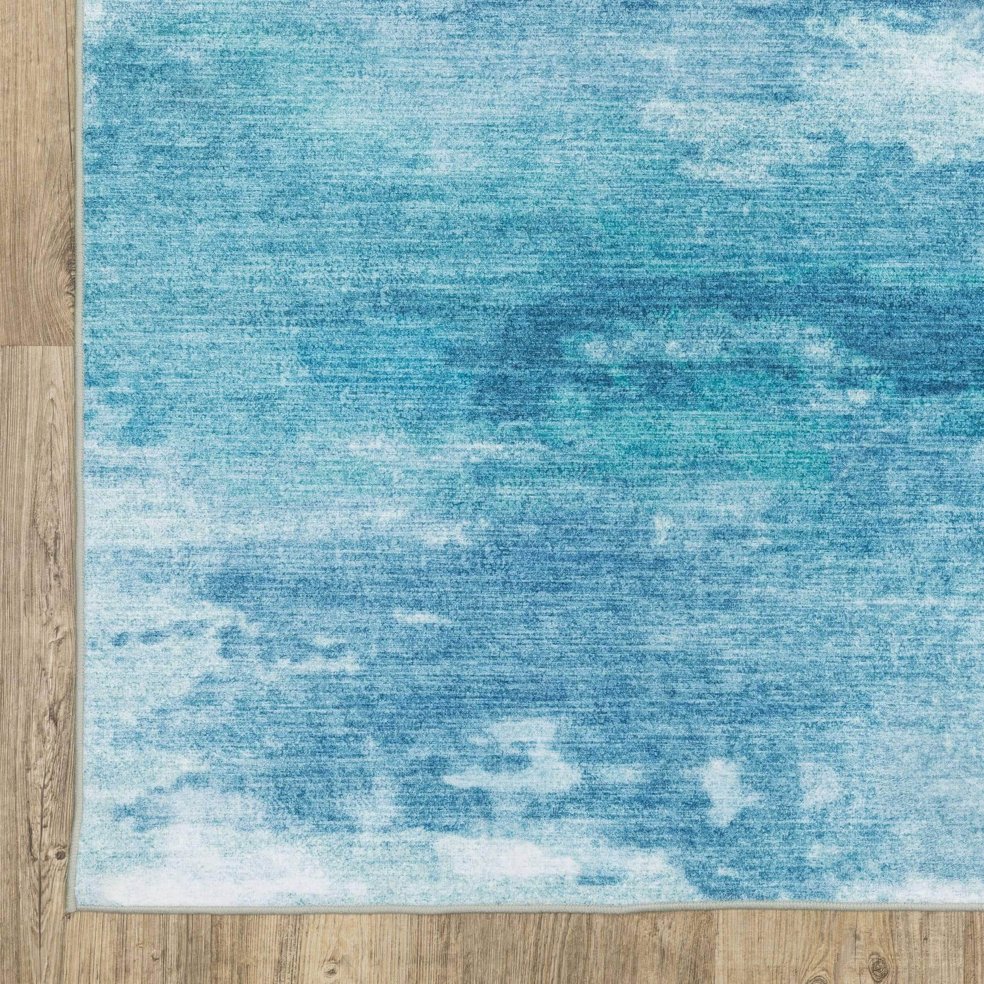 Machine-Print SUM10 Blue Rugs #color_blue