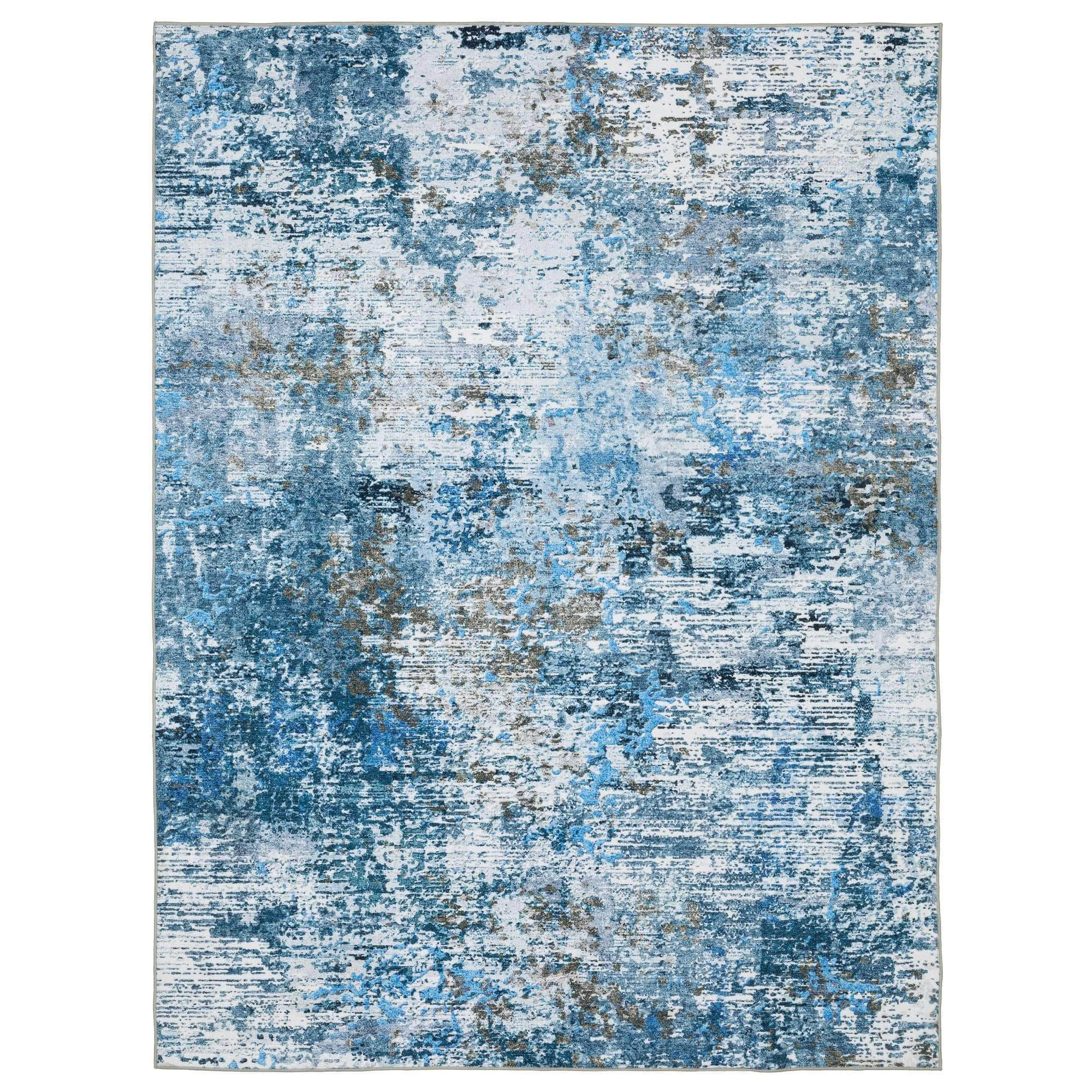 Machine-Print SUM14 Blue Rugs #color_blue