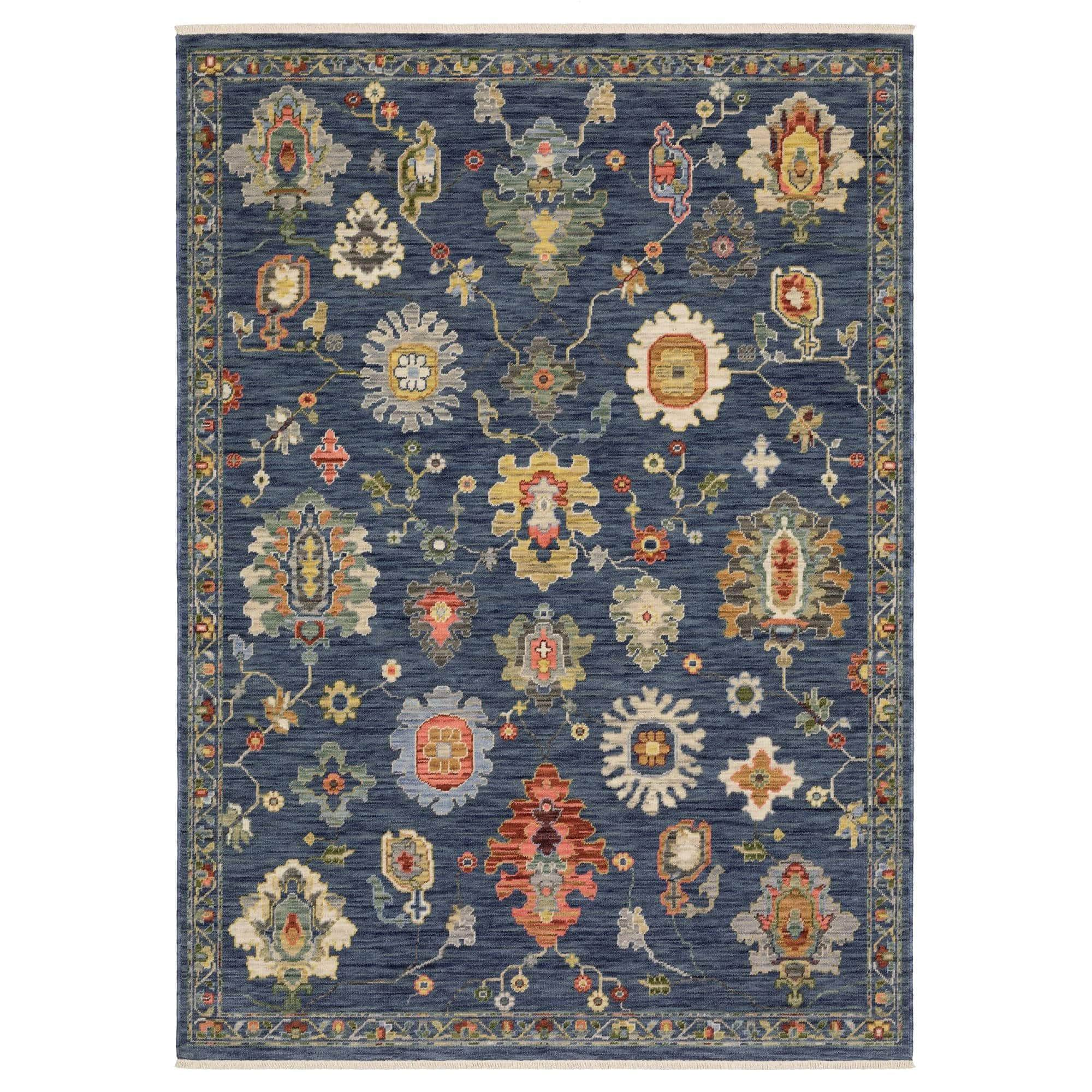 Axminster Loomed Lucca 2863B Blue Rugs #color_blue