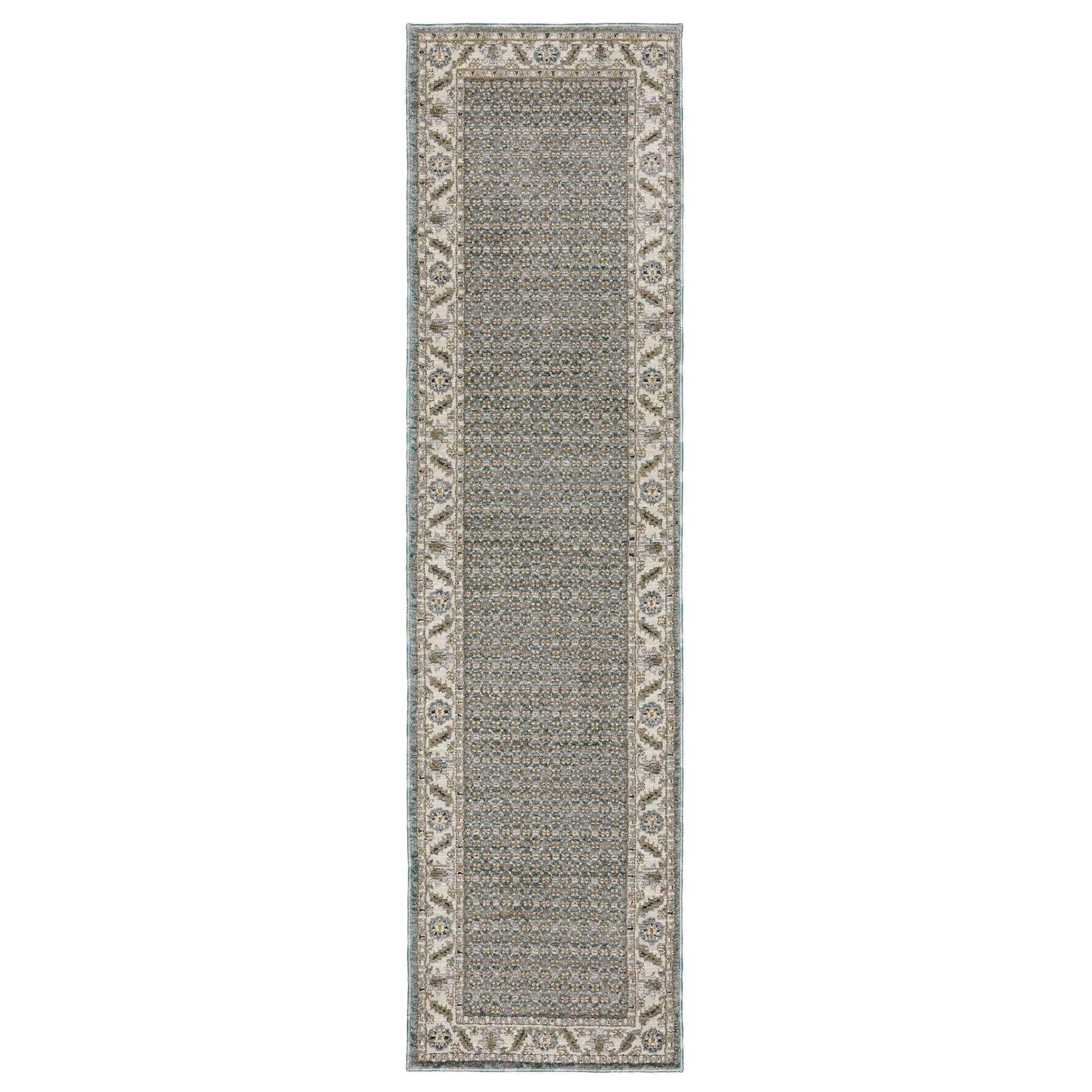 Power-Loomed 2429A Blue Rugs #color_blue