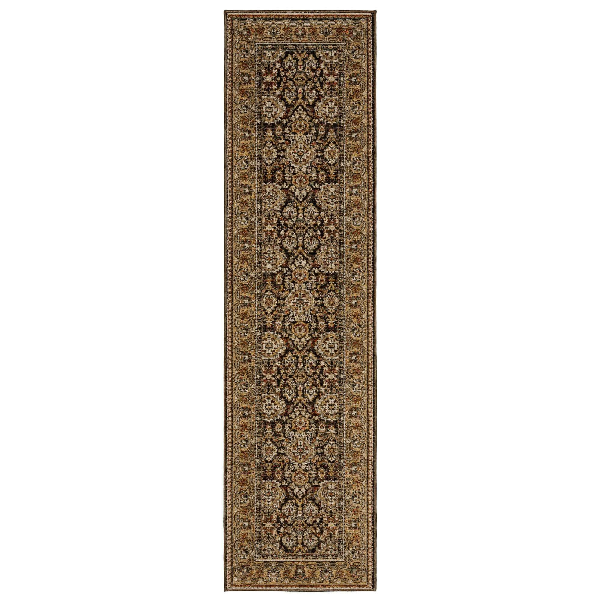 Power-Loomed Andorra 2431A Brown Rugs #color_brown