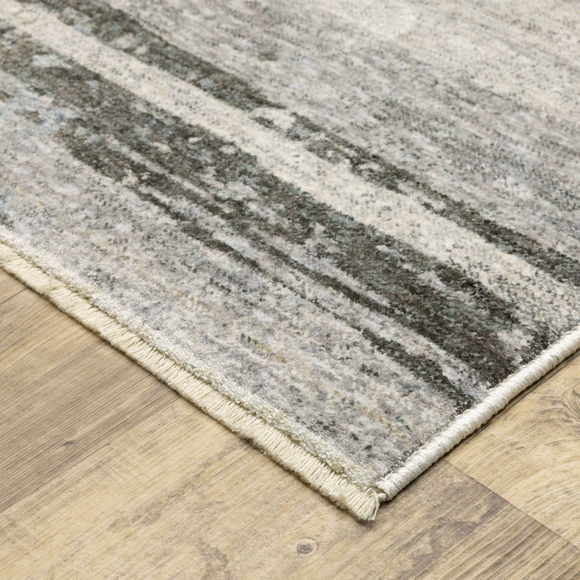 Power-Loomed HAY07 Grey Rugs #color_grey