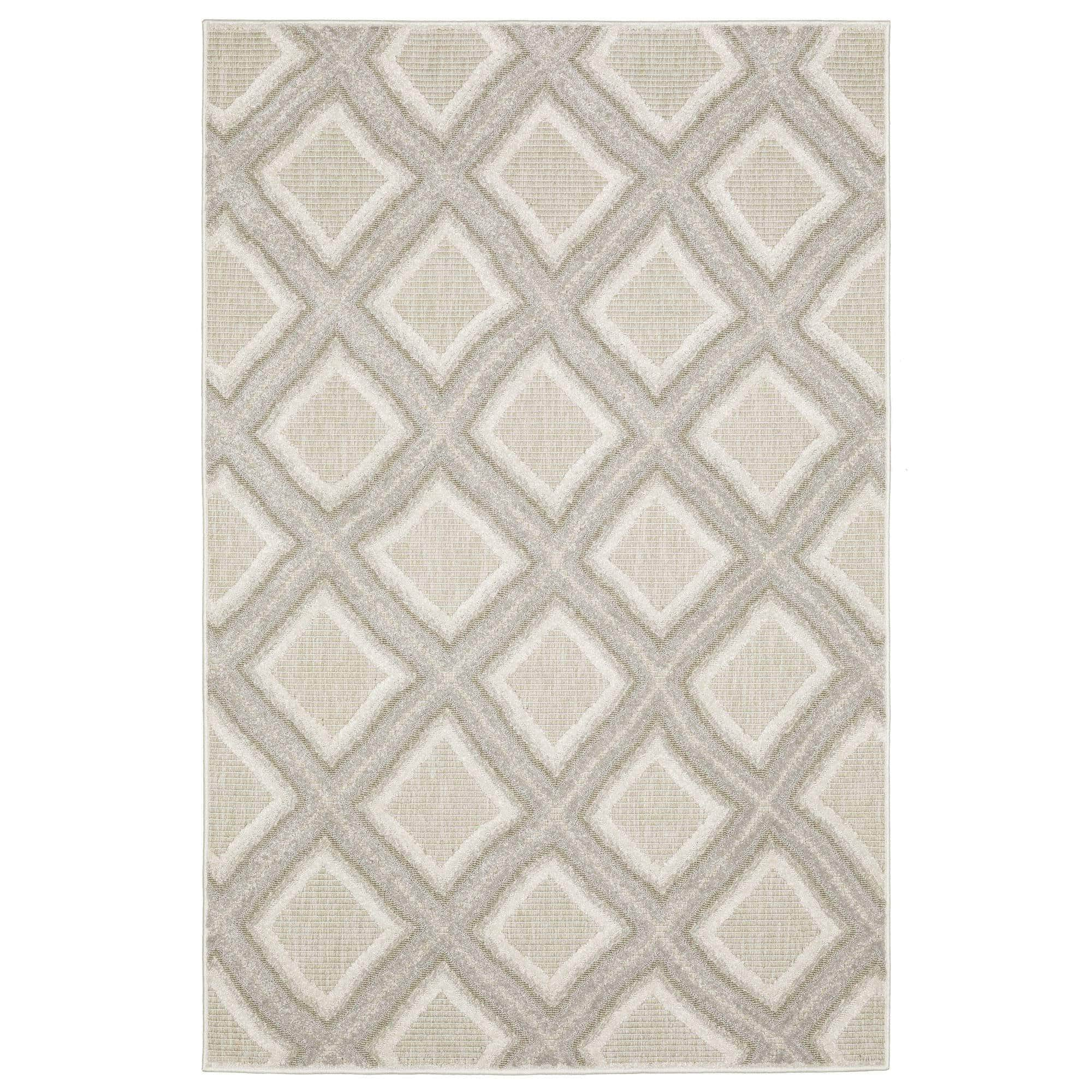 Power-Loomed Tangier TAN04 Grey Rugs #color_grey