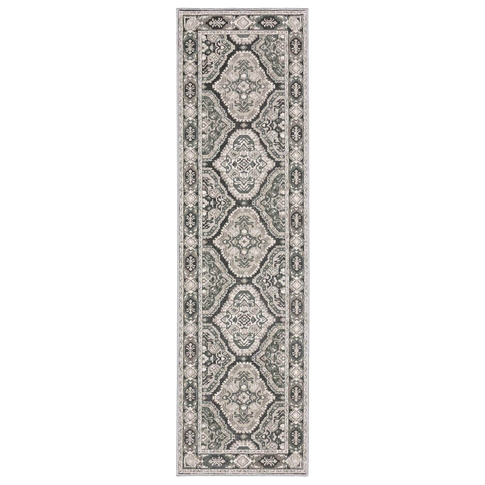 Power-Loomed Ellington ELL03 Grey Rugs #color_grey