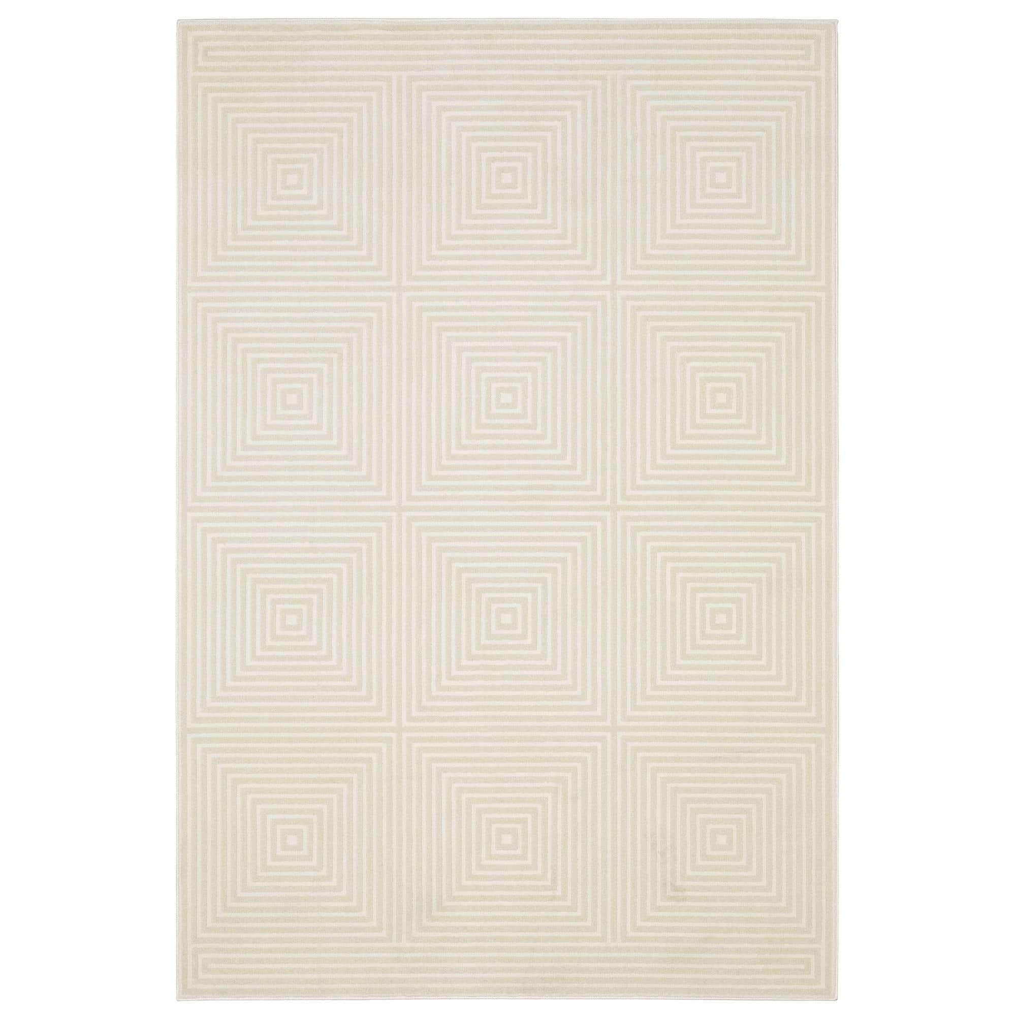 Power-Loomed Raylan RAY04 Ivory Rugs #color_ivory