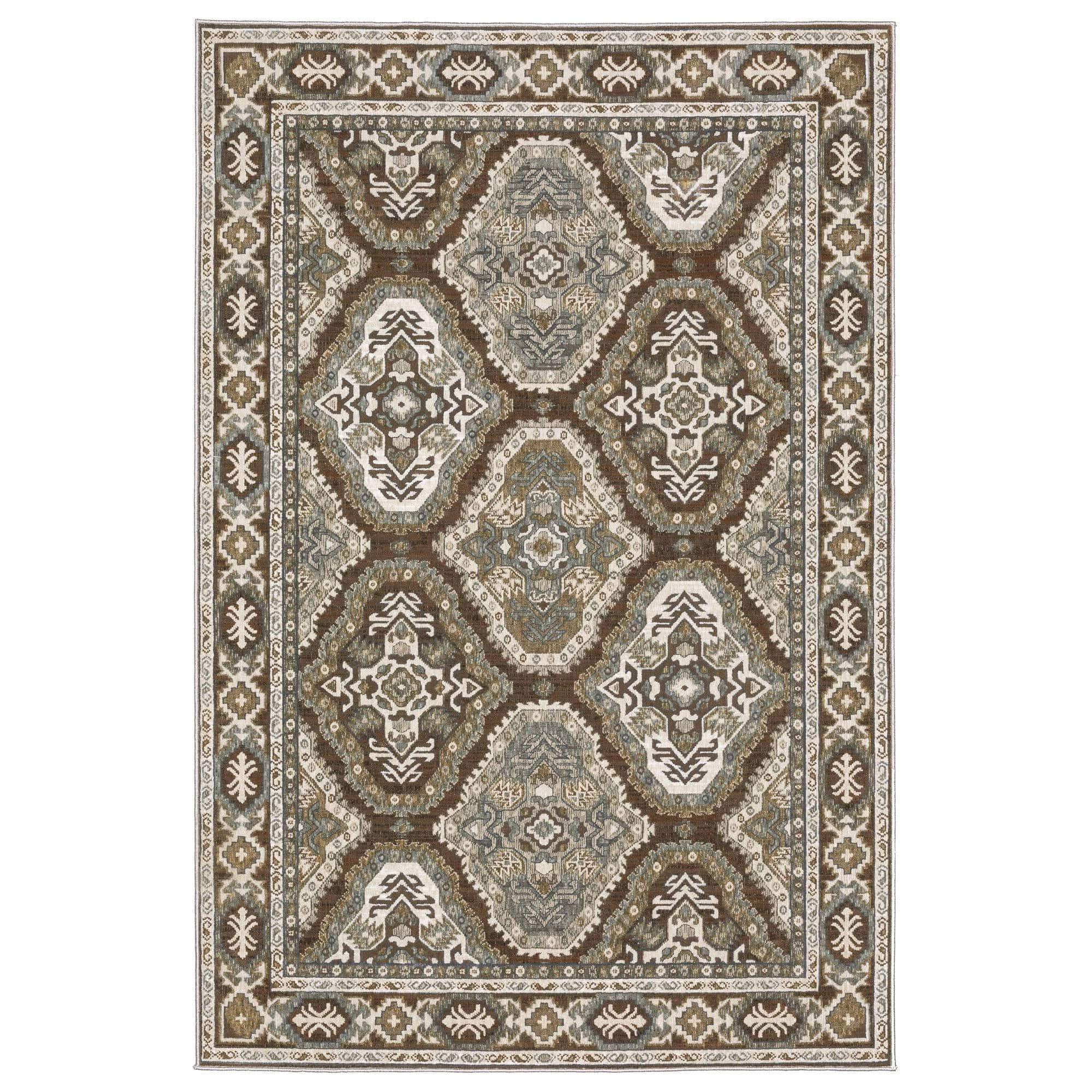 Power-Loomed Ellington ELL03 Rust Rugs #color_rust