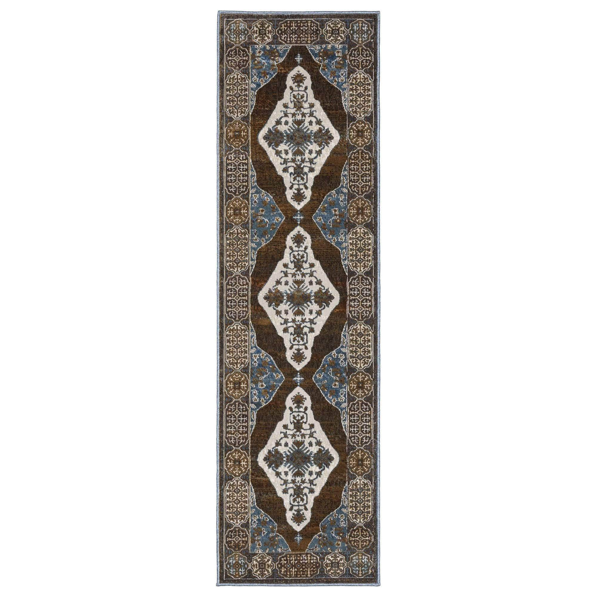 Power-Loomed Ellington ELL08 Rust Rugs #color_rust