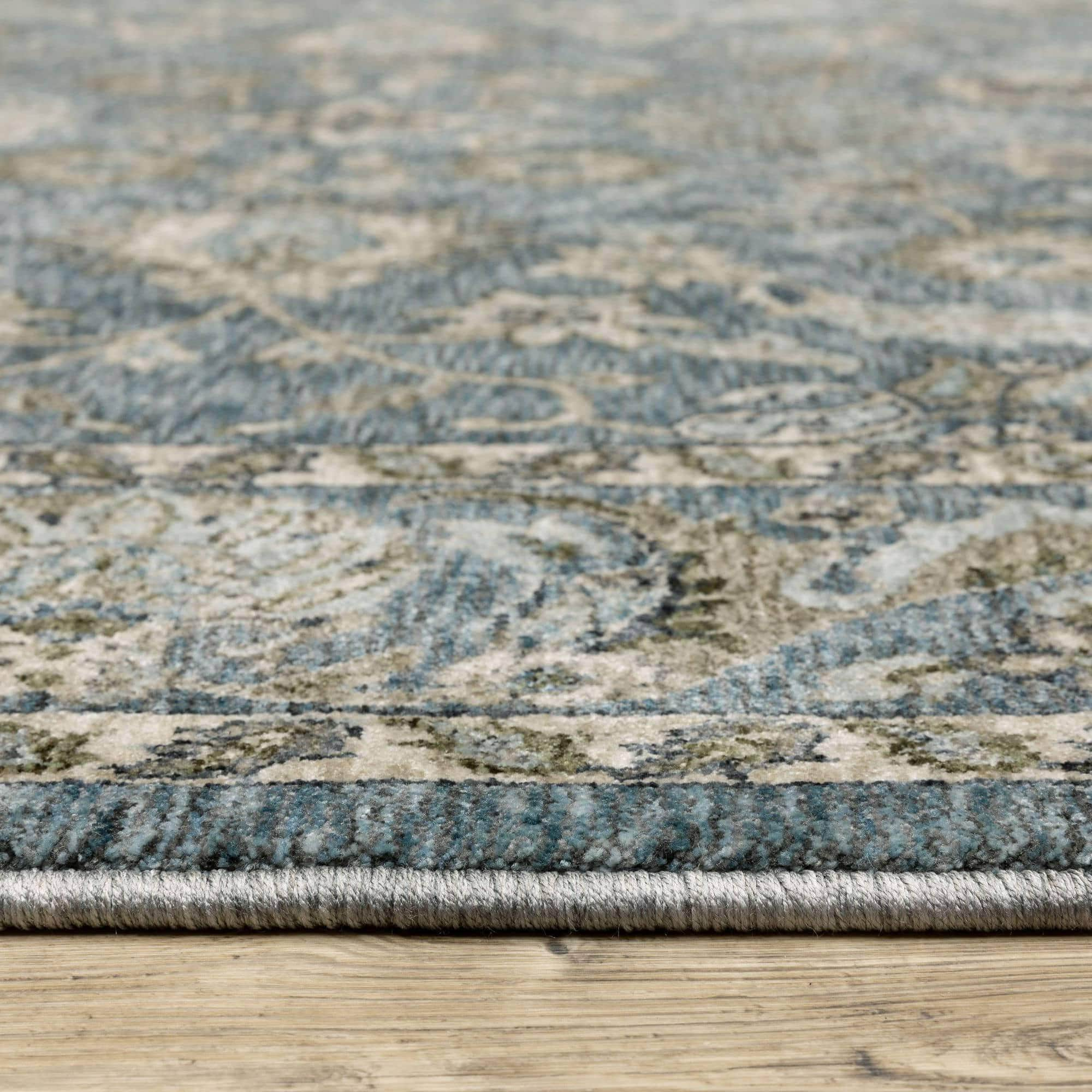 Power-Loomed 070H1 Blue Rugs #color_blue