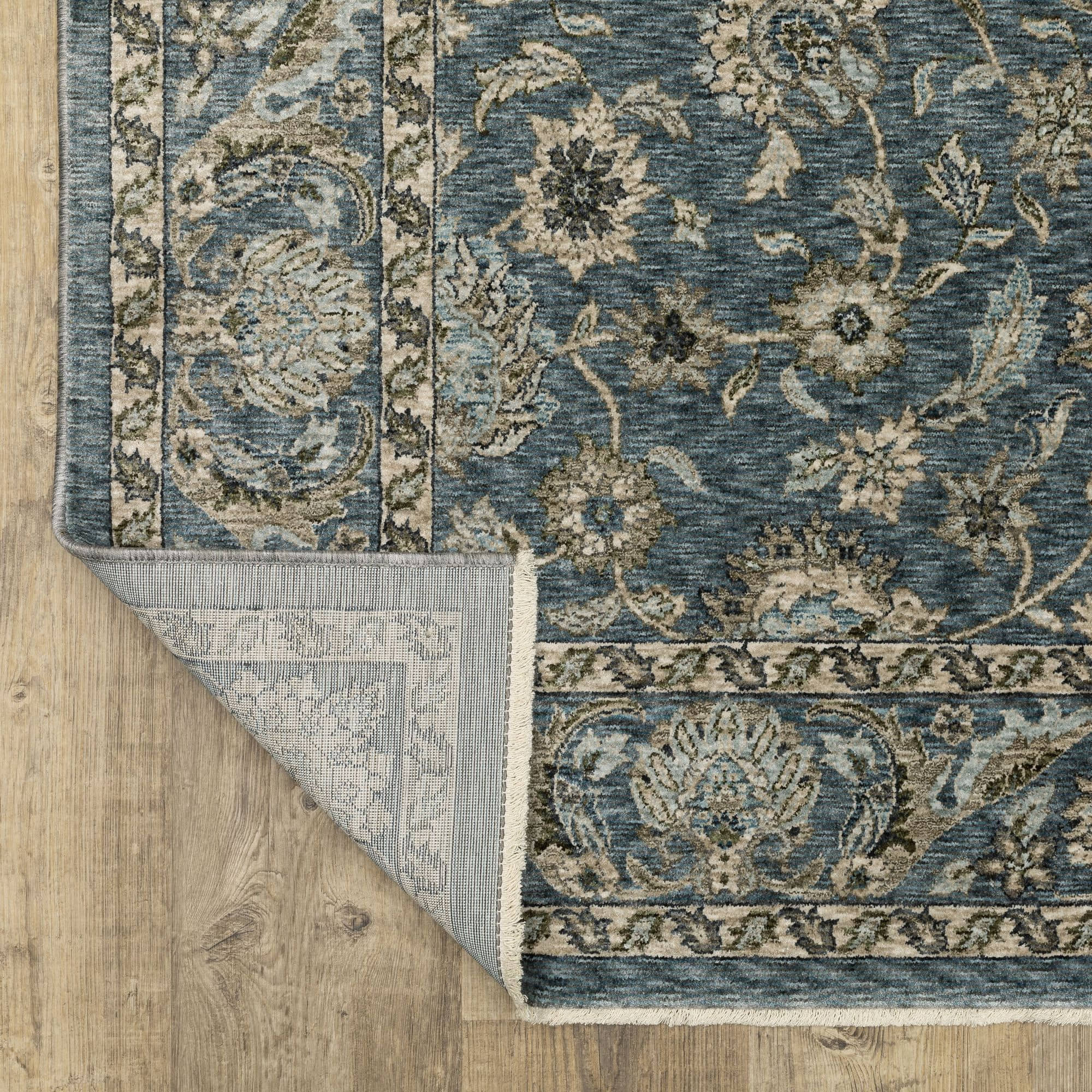 Power-Loomed 070H1 Blue Rugs #color_blue