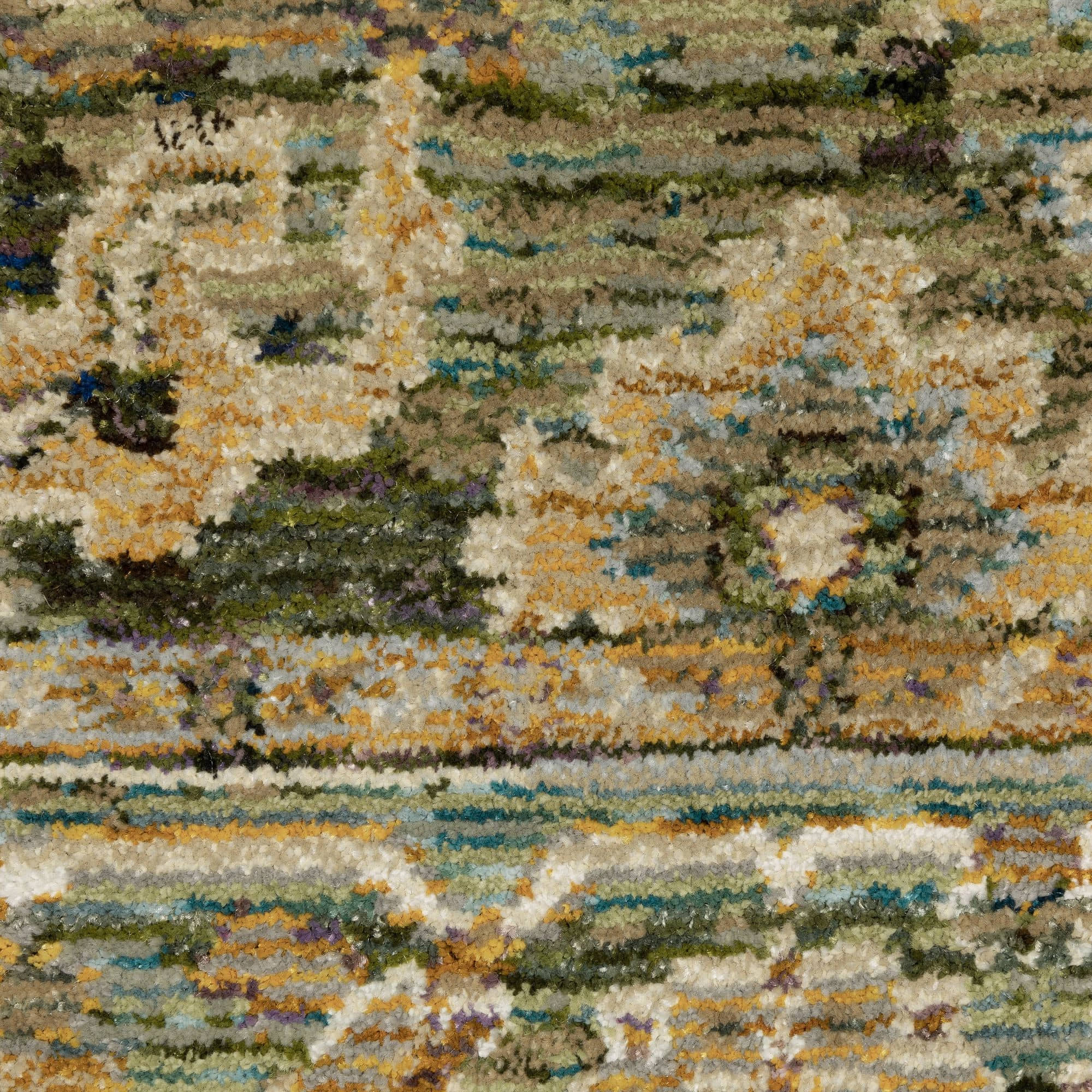 Power-Loomed 2417B Green Rugs #color_green