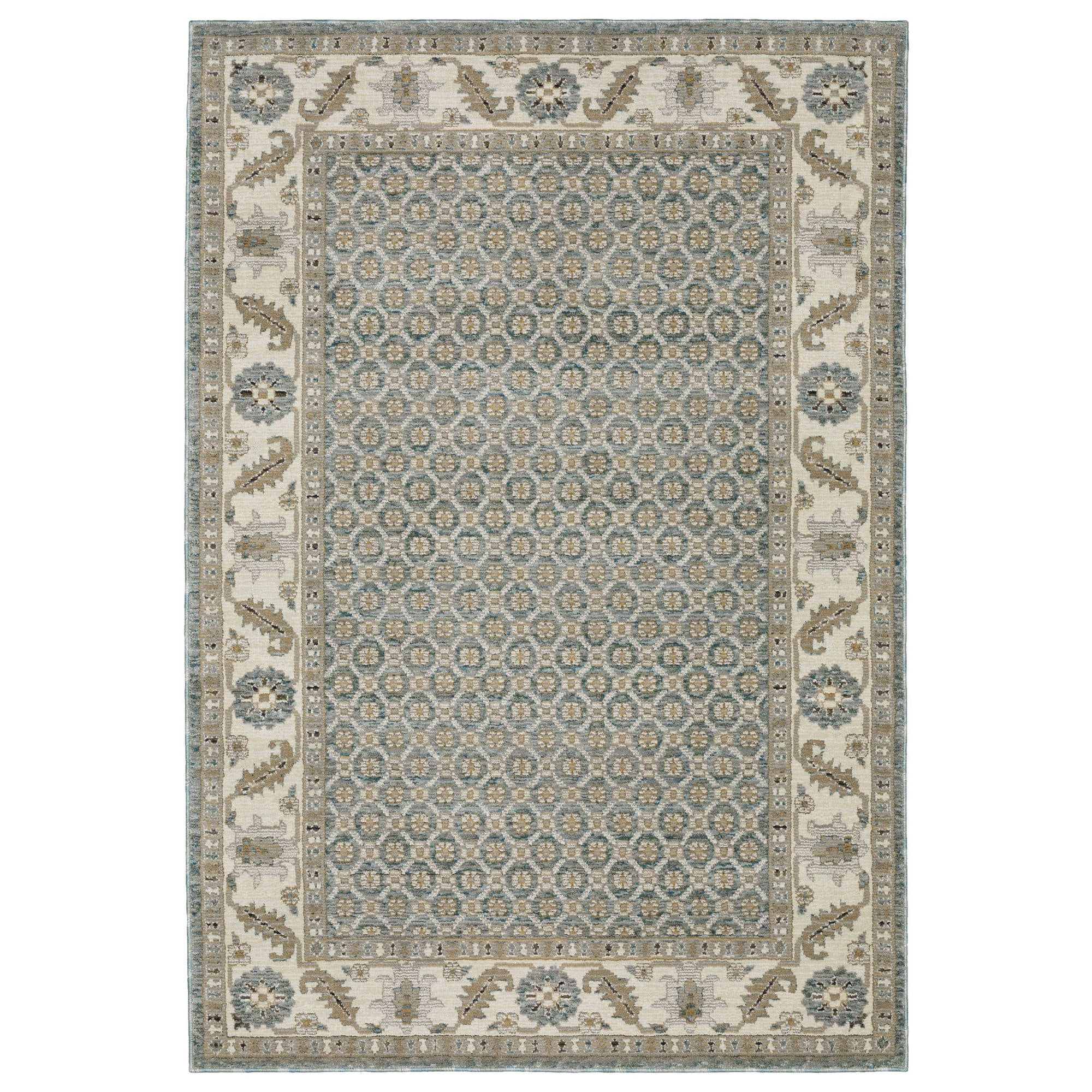 Power-Loomed 2429A Blue Rugs #color_blue