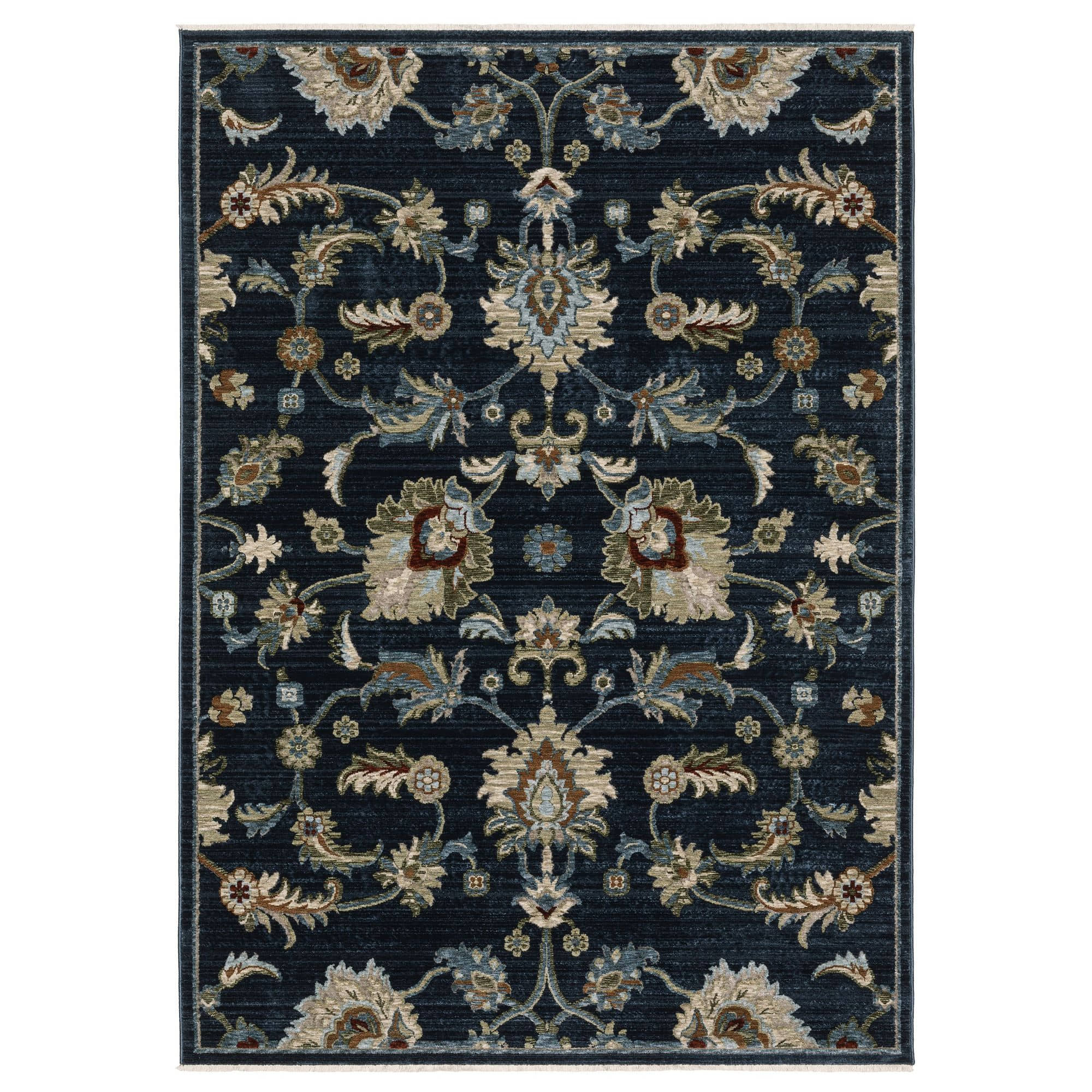 Power-Loomed CAP05 Blue Rugs #color_blue