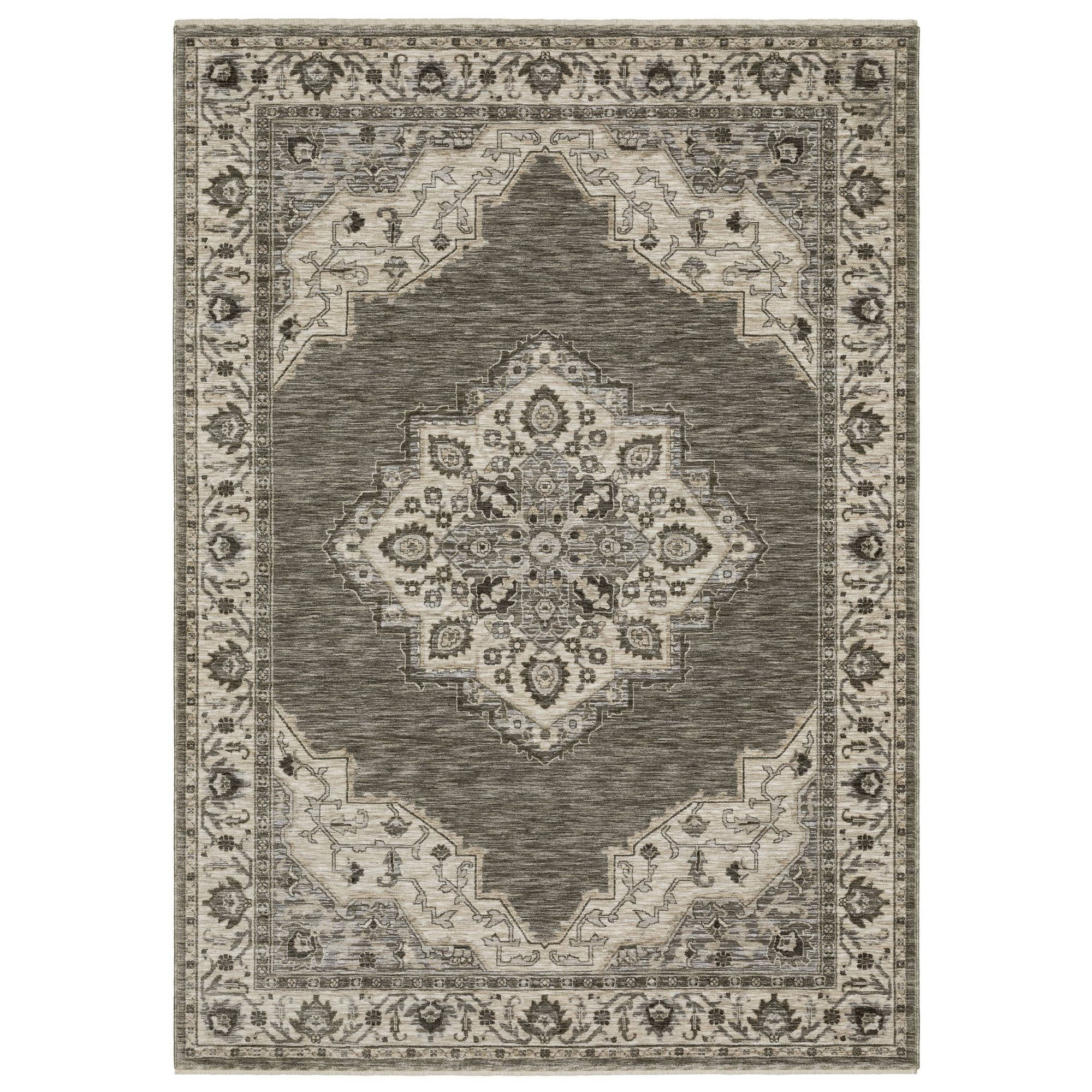 Power-Loomed CH05A Grey Rugs #color_grey