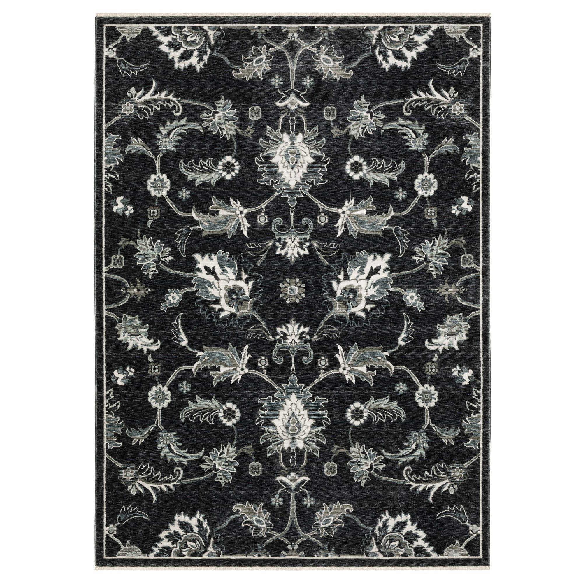 Power-Loomed ECH05 Blue Rugs #color_blue