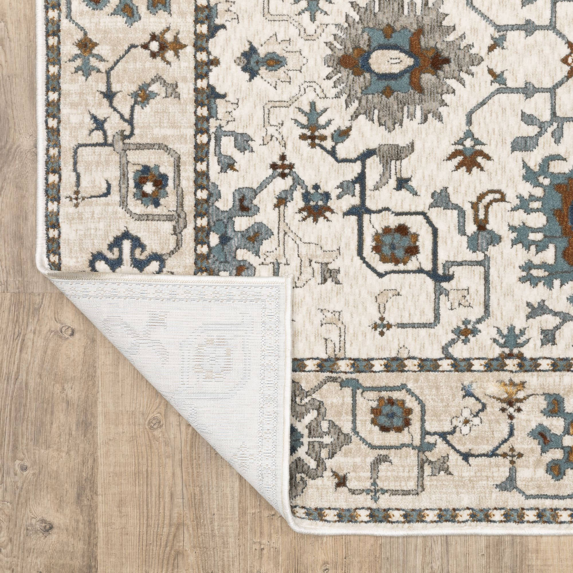 Power-Loomed ELL10 Ivory Rugs #color_ivory