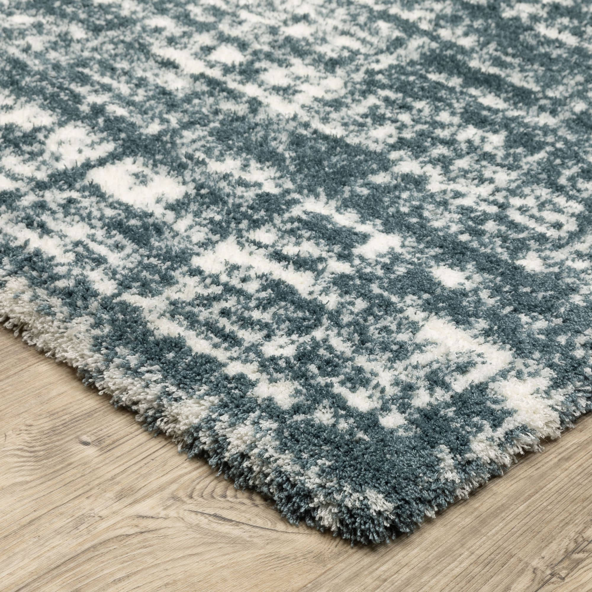 Power-Loomed GAL08 Blue Rugs #color_blue