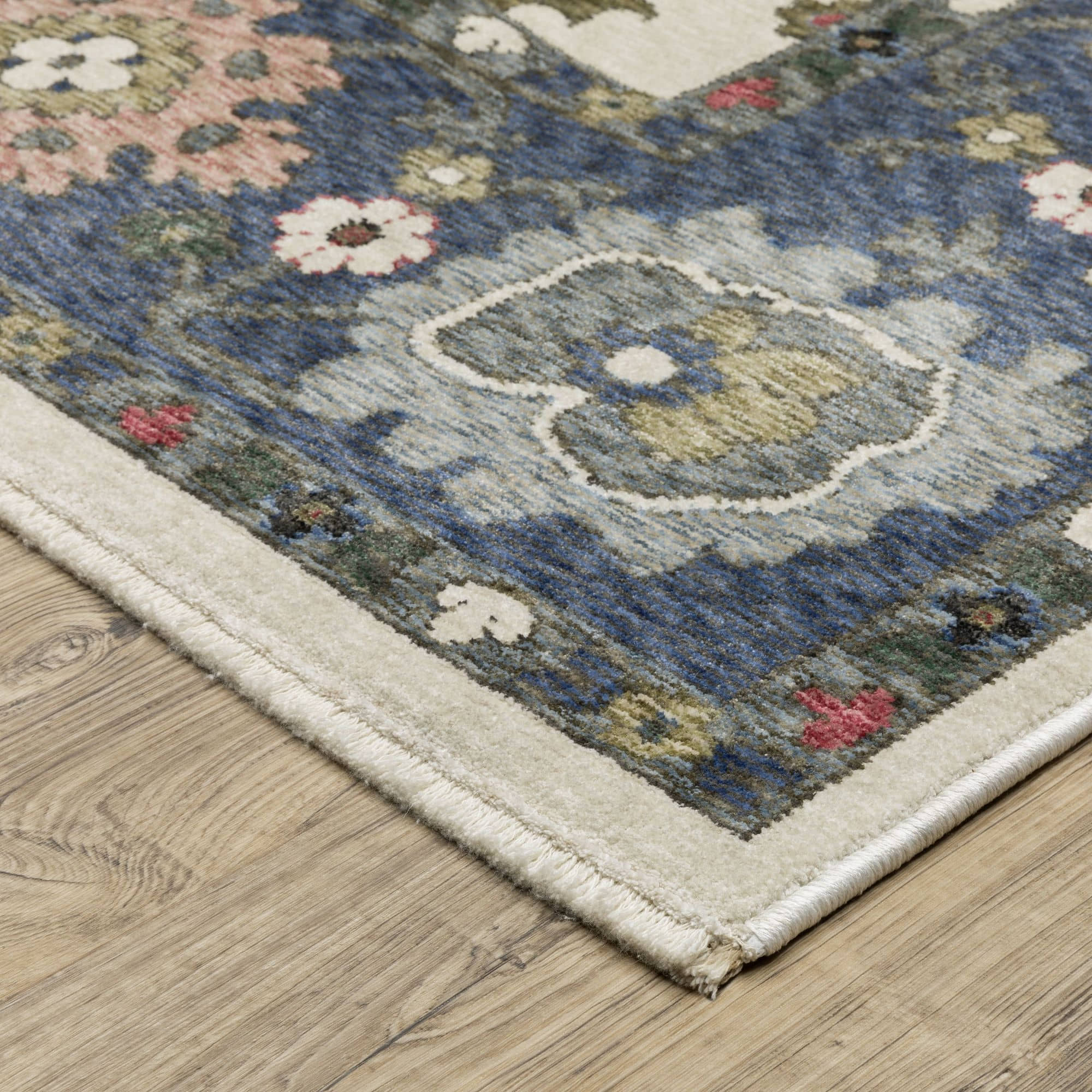 Power-Loomed HA01E Blue Rugs #color_blue