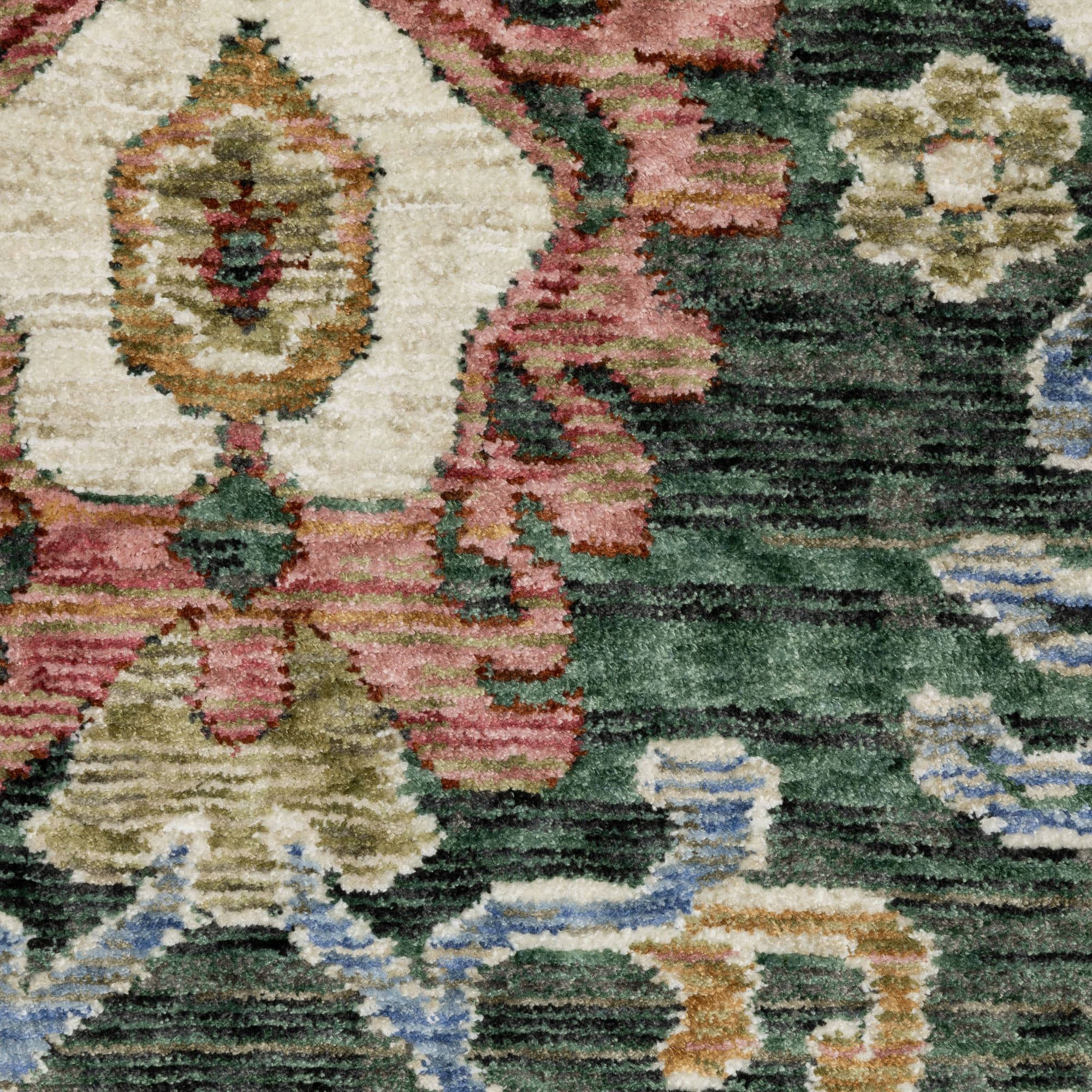 Power-Loomed HA02B Green Rugs #color_green