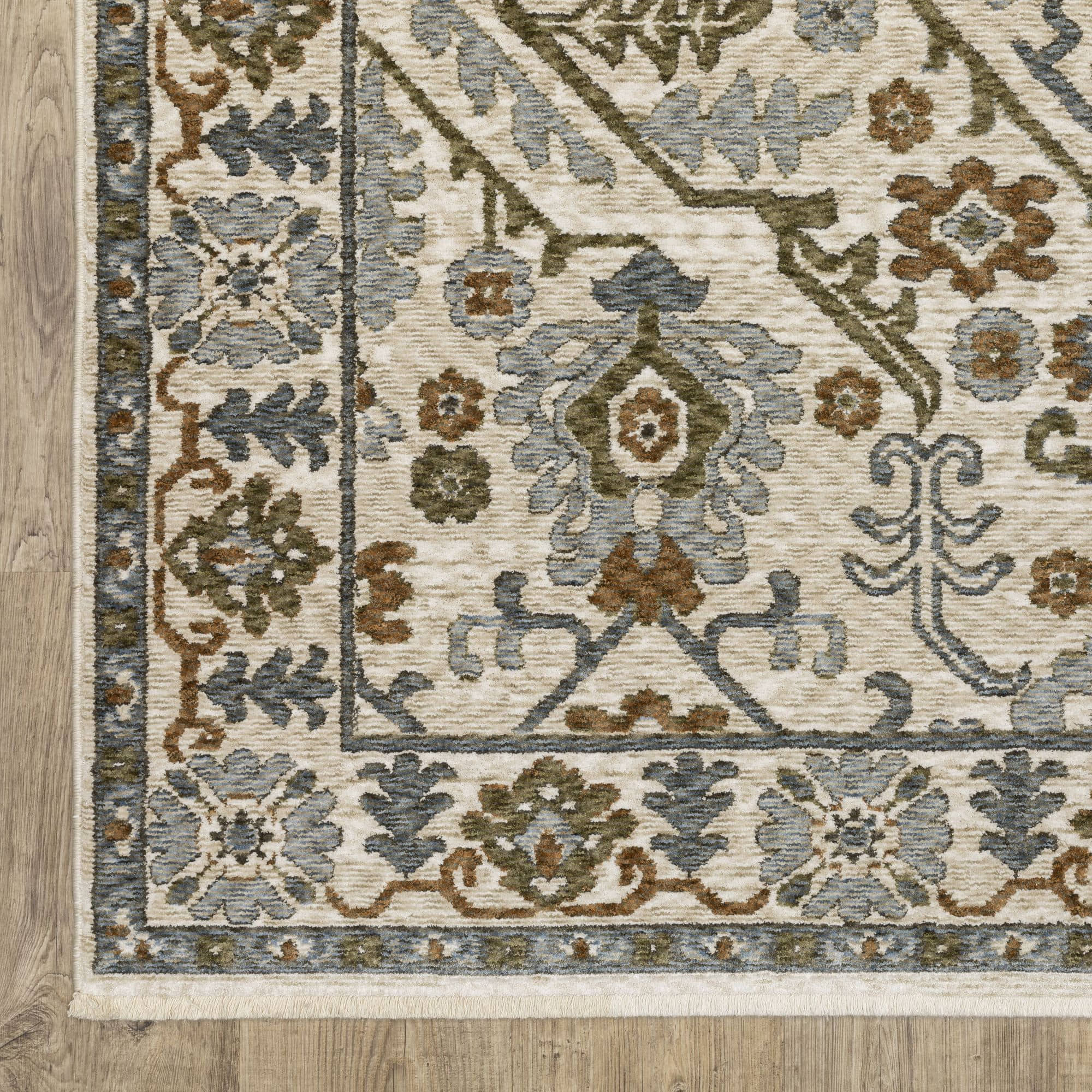 Power-Loomed HA02I Ivory Rugs #color_ivory