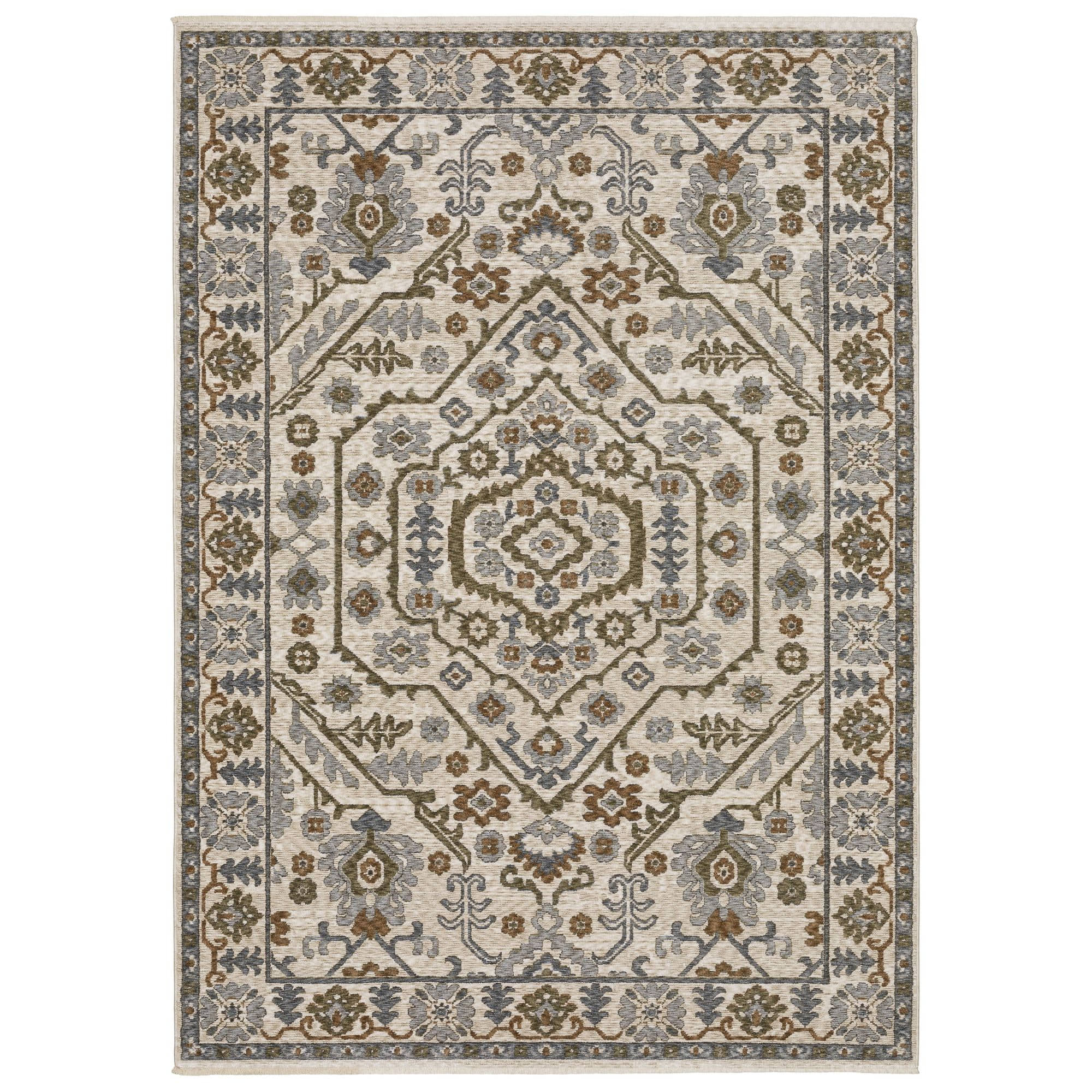 Power-Loomed Hastings HA02I Ivory Rugs #color_ivory