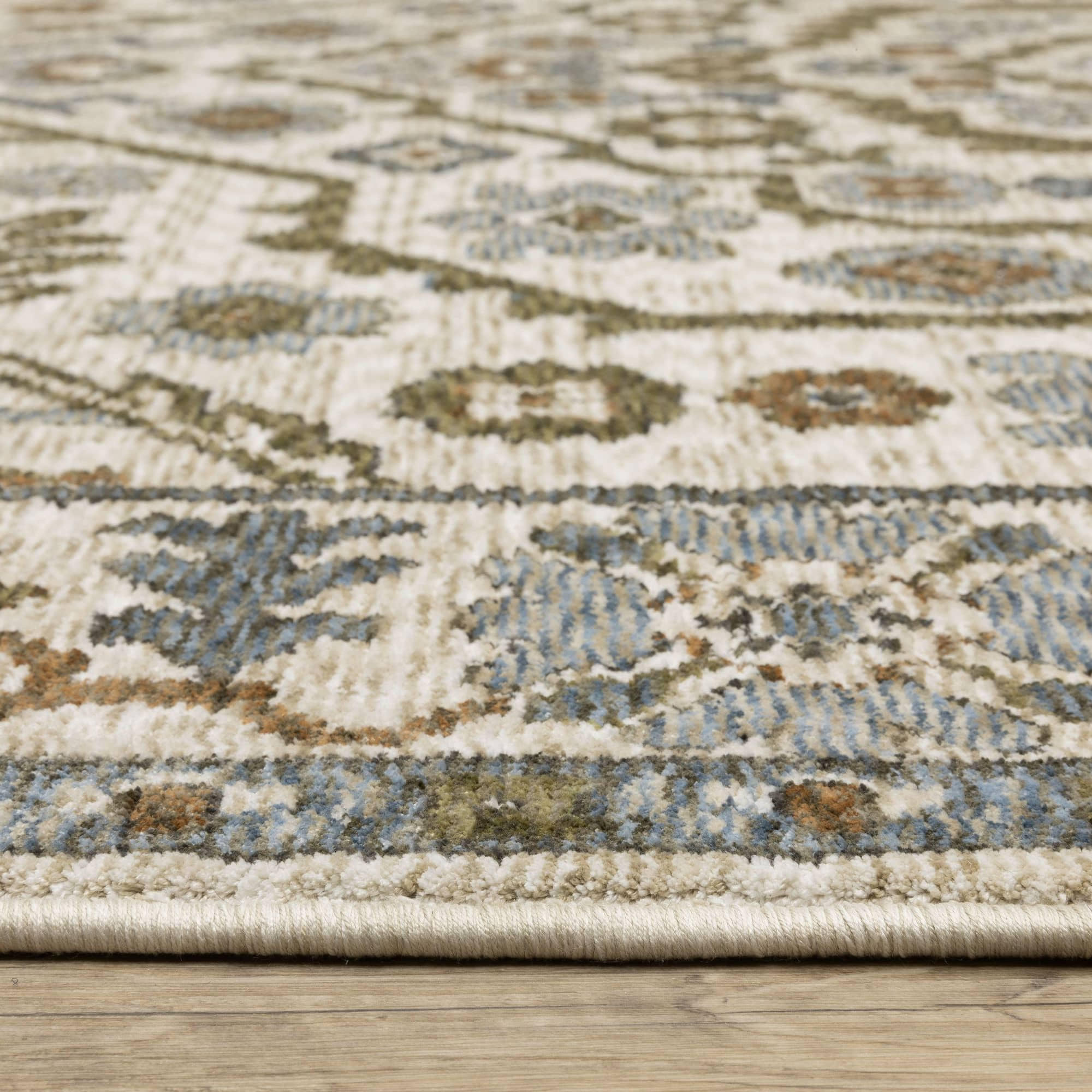 Power-Loomed HA02I Ivory Rugs #color_ivory