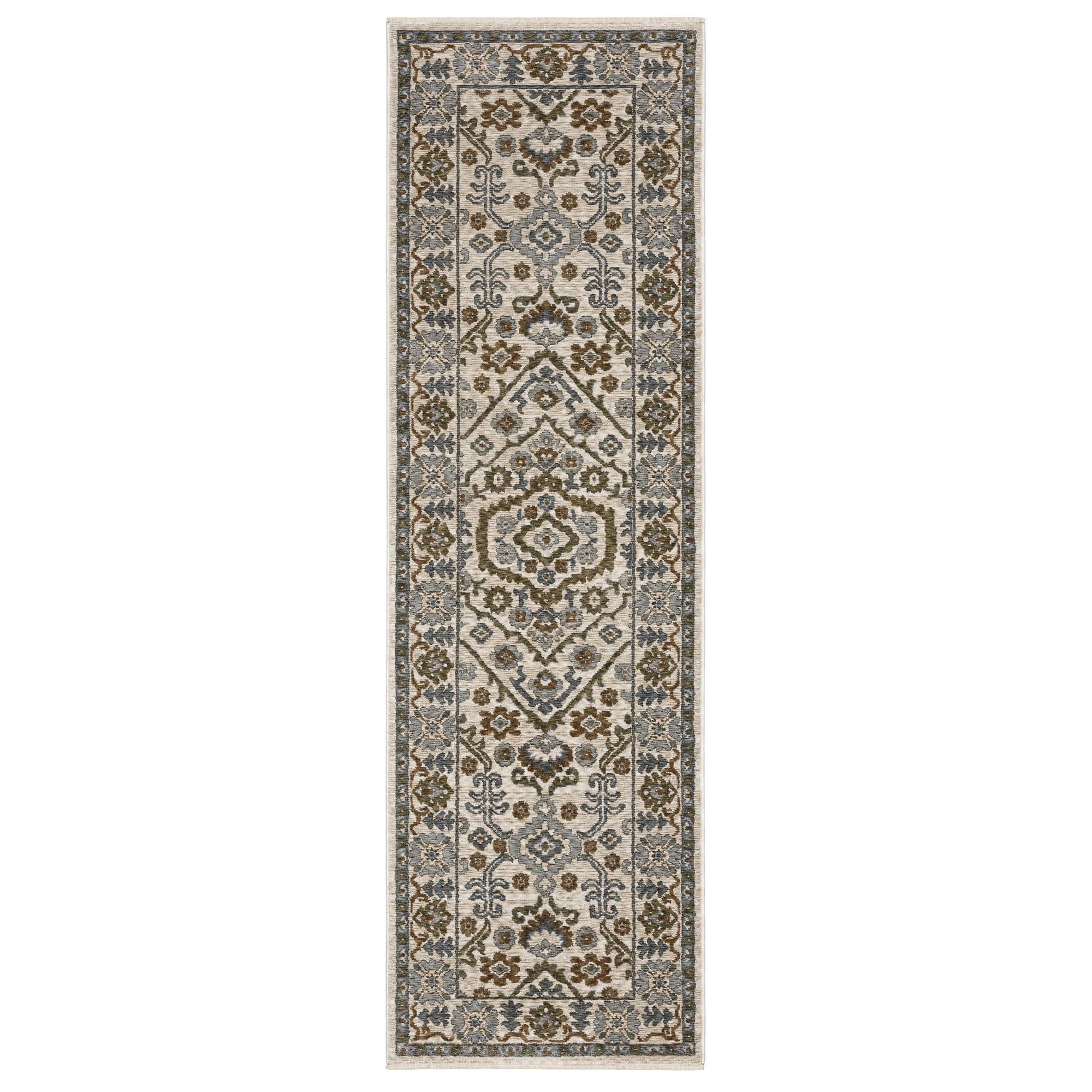 Power-Loomed Hastings HA01W Ivory Rugs #color_ivory