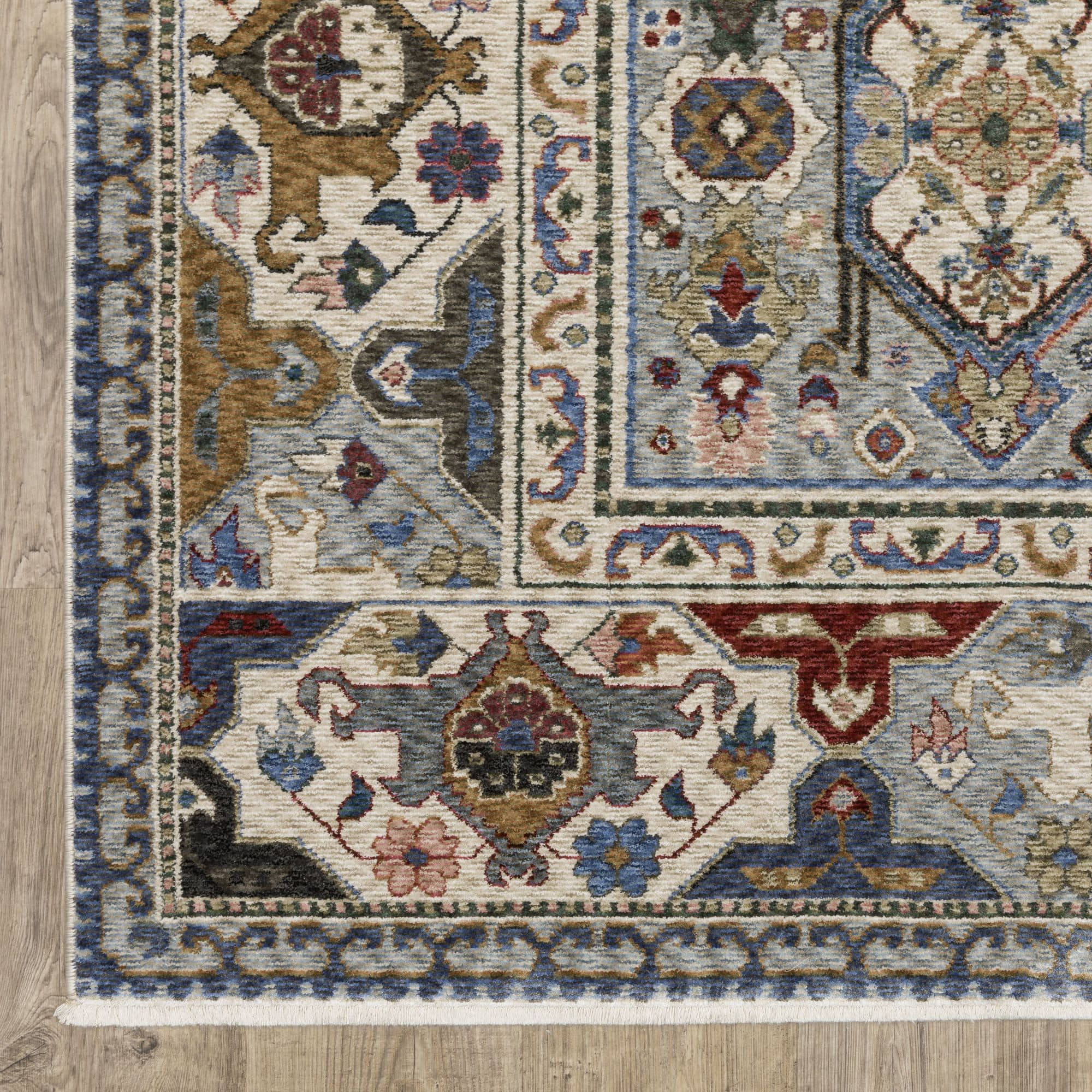 Power-Loomed HA04E Blue Rugs #color_blue