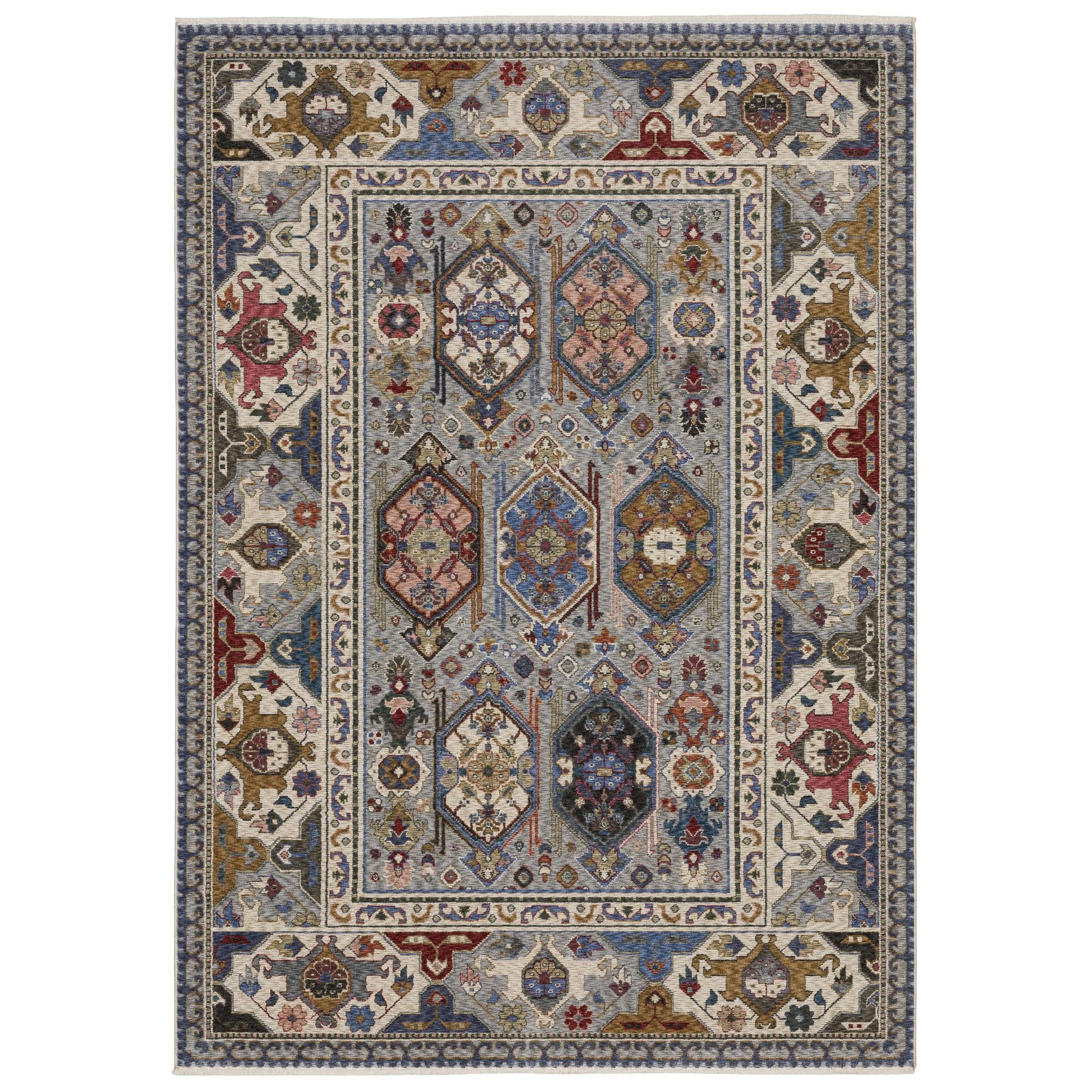 Power-Loomed HA04E Blue Rugs #color_blue